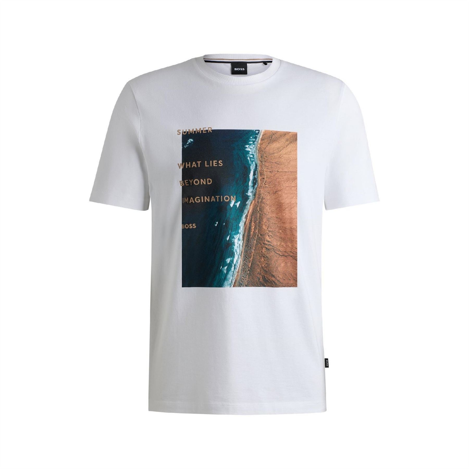 Boss Text Graphic Crew Neck Short Sleeve Jersey T-Shirt