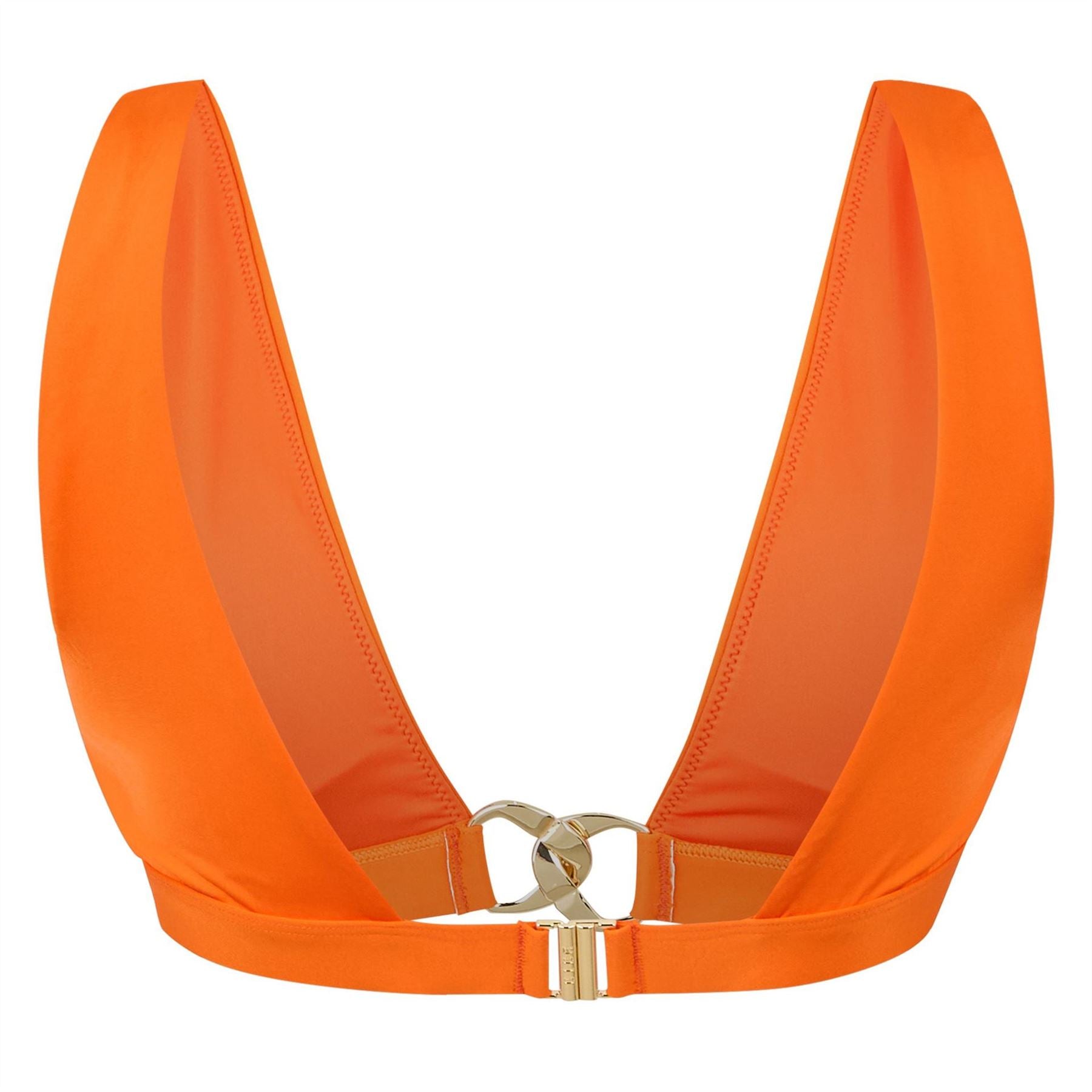 Biba Plunging Neck Metal Embellished Bikini Top