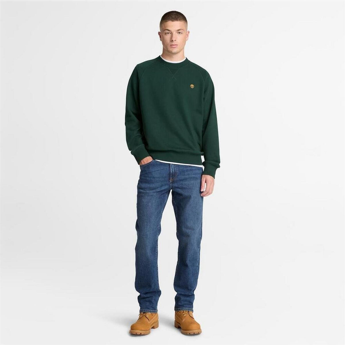 Timberland Timberland Logo Crew Neck Raglan Sleeve Sweatshirt