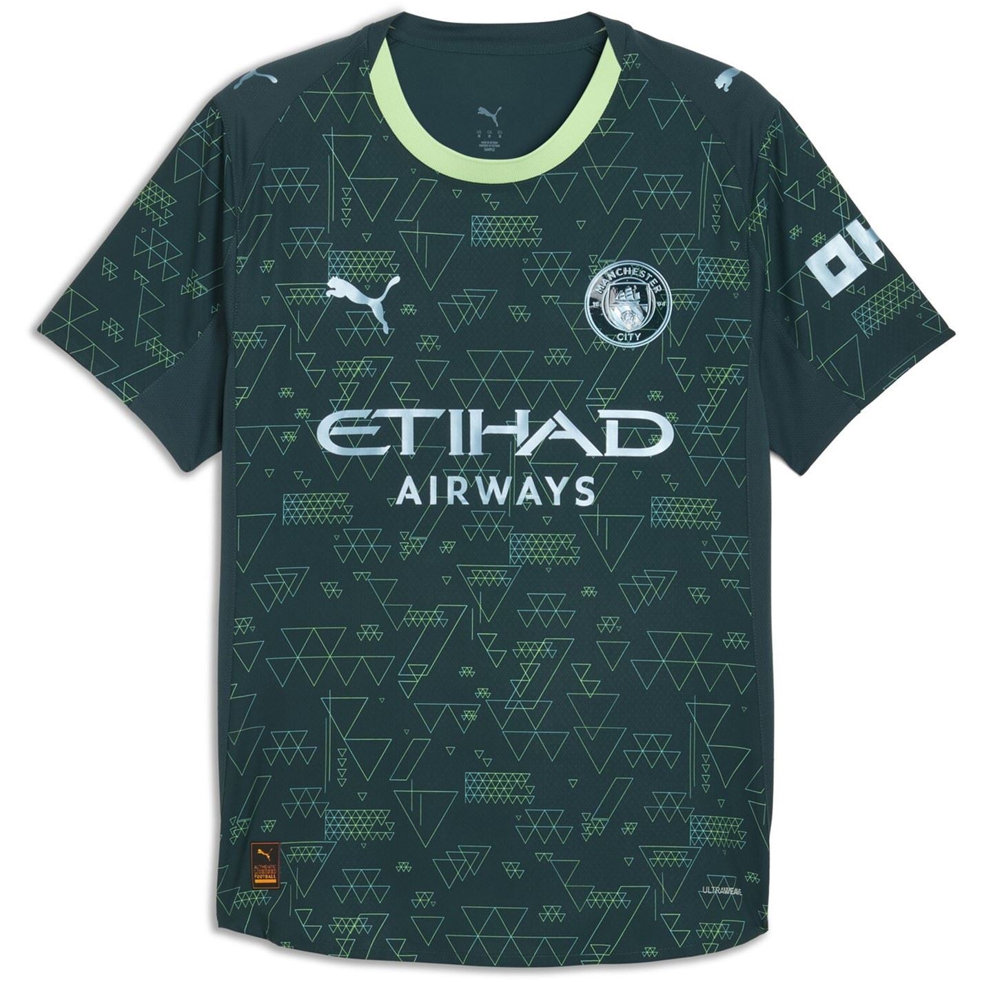 Puma Mens Manchester City Authentic Fourth Shirt 25 26