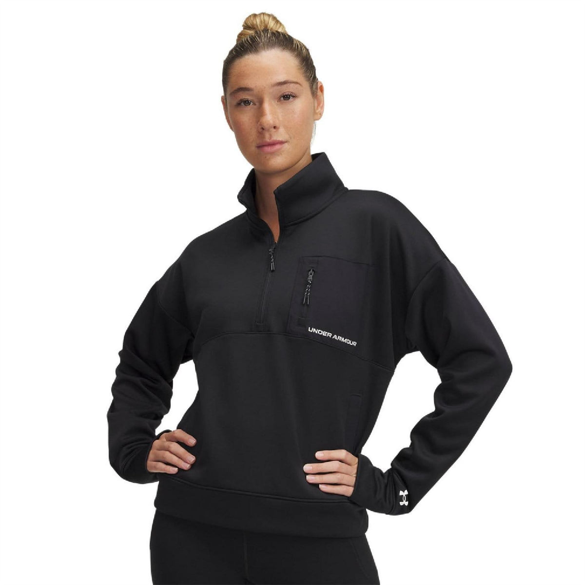 Under Armour Woven Fleece Half Zip Top
