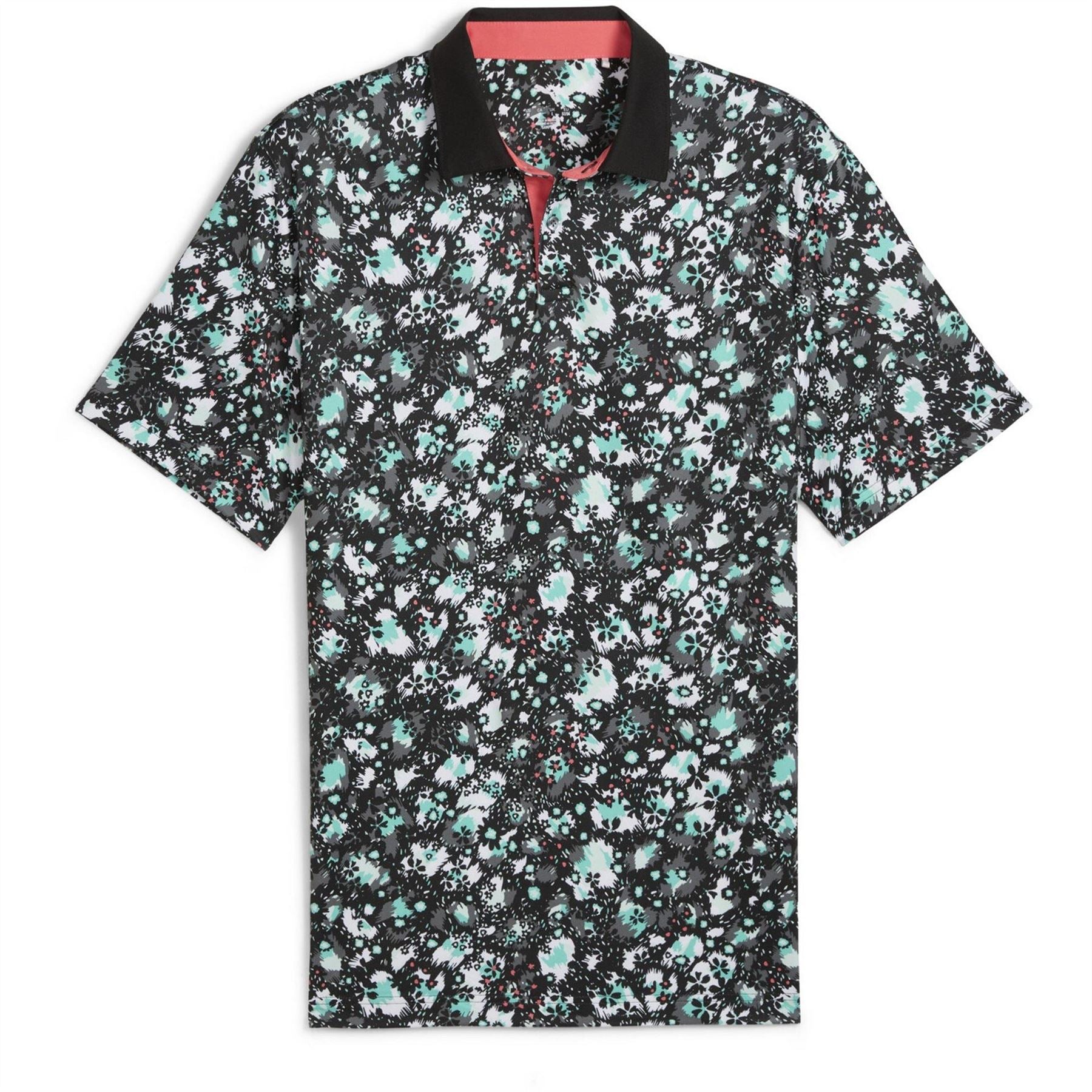Puma Mens Cloudspun Abstract Camo Polo Shirt