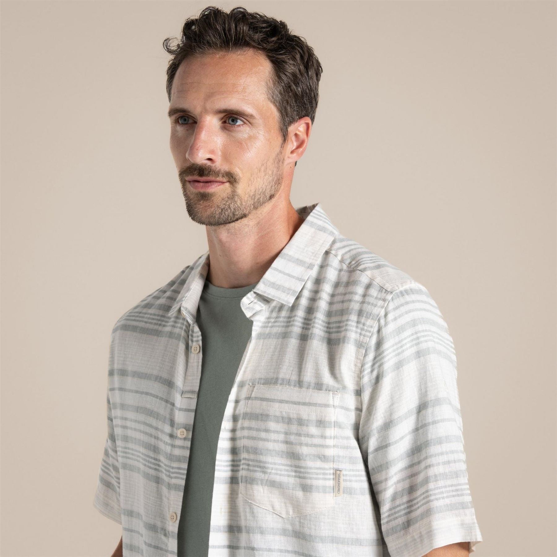Craghoppers Collared Neck Shirt Collar Short Sleeve Shirt