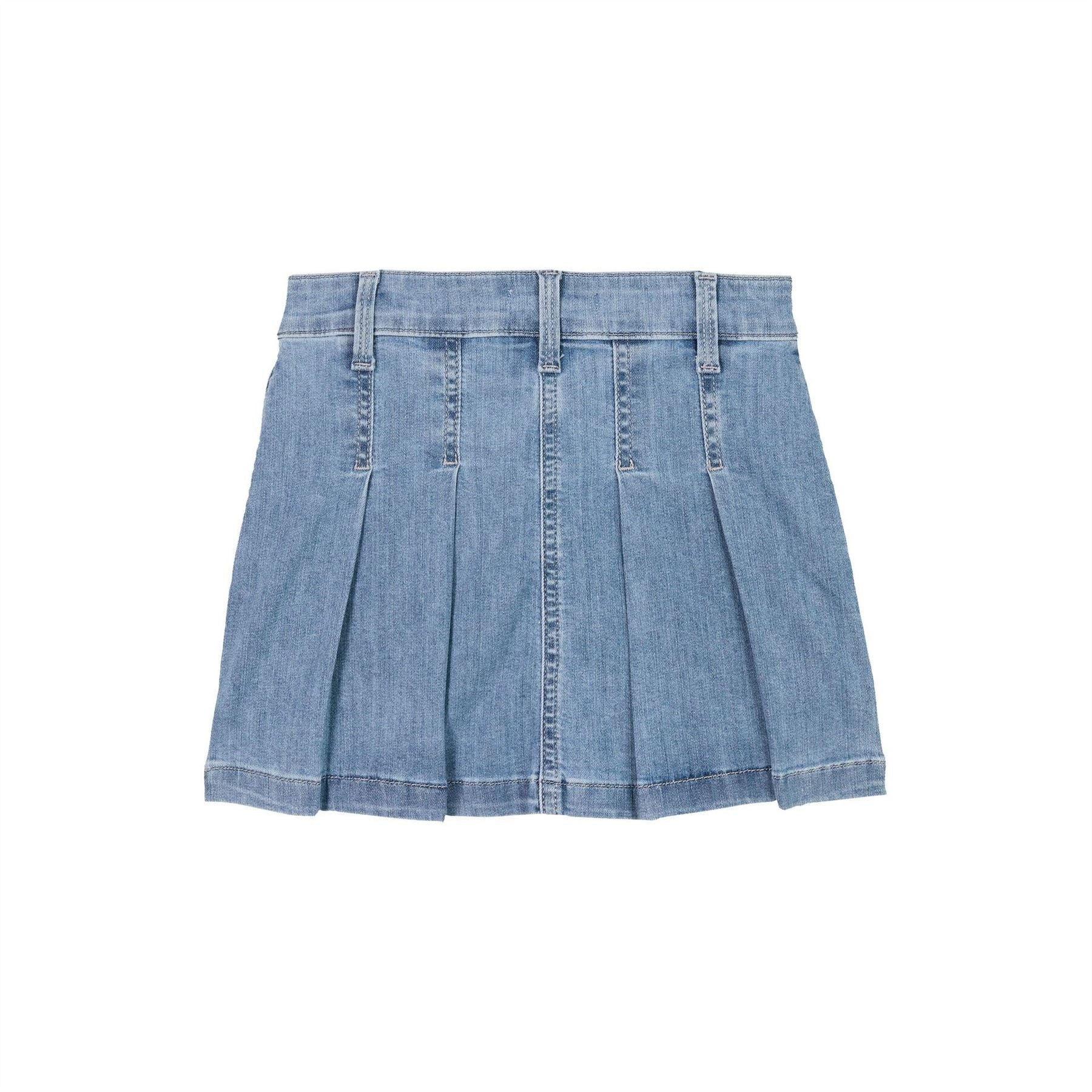 Tommy Hilfiger Pleated Denim Skirt