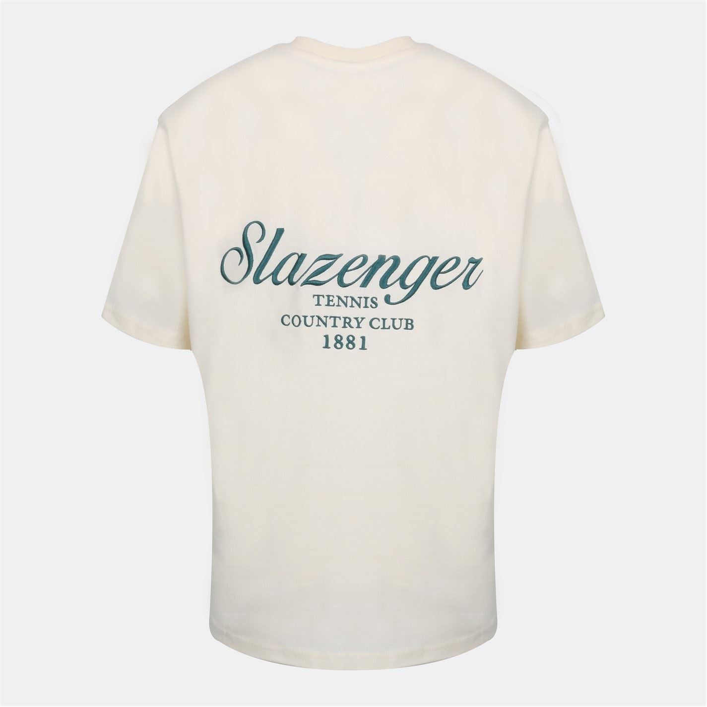 Slazenger Tennis Oversize Fit Embroidered Lettering T-Shirt