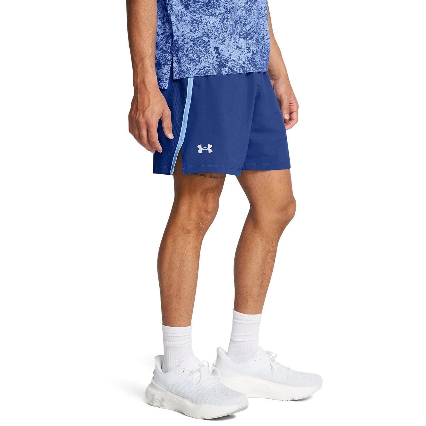 Under Armour Mens Armour Ua Launch 2 In 1 7 Shorts