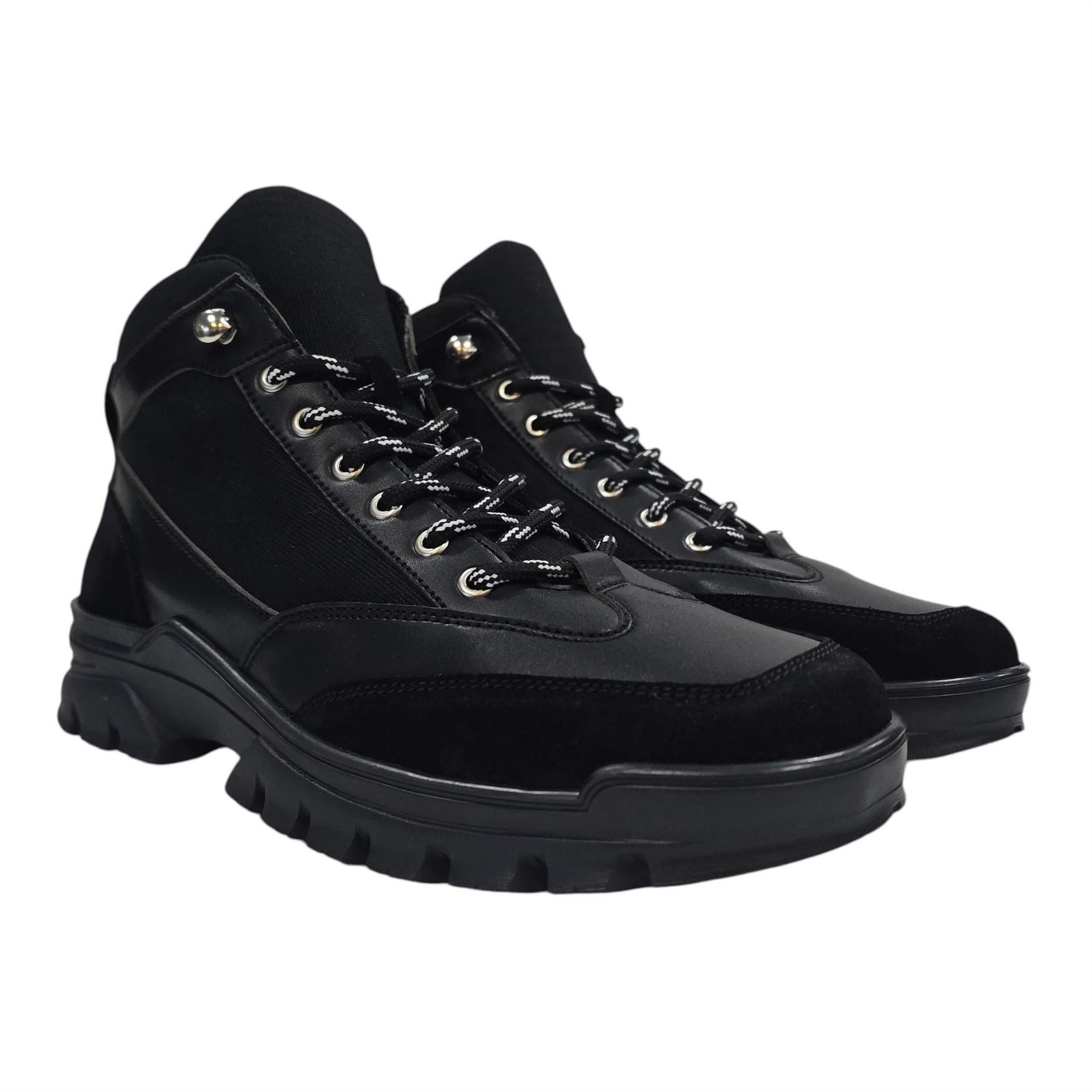 Firetrap Jason Leather Lace Up Hiker Rugged Boots