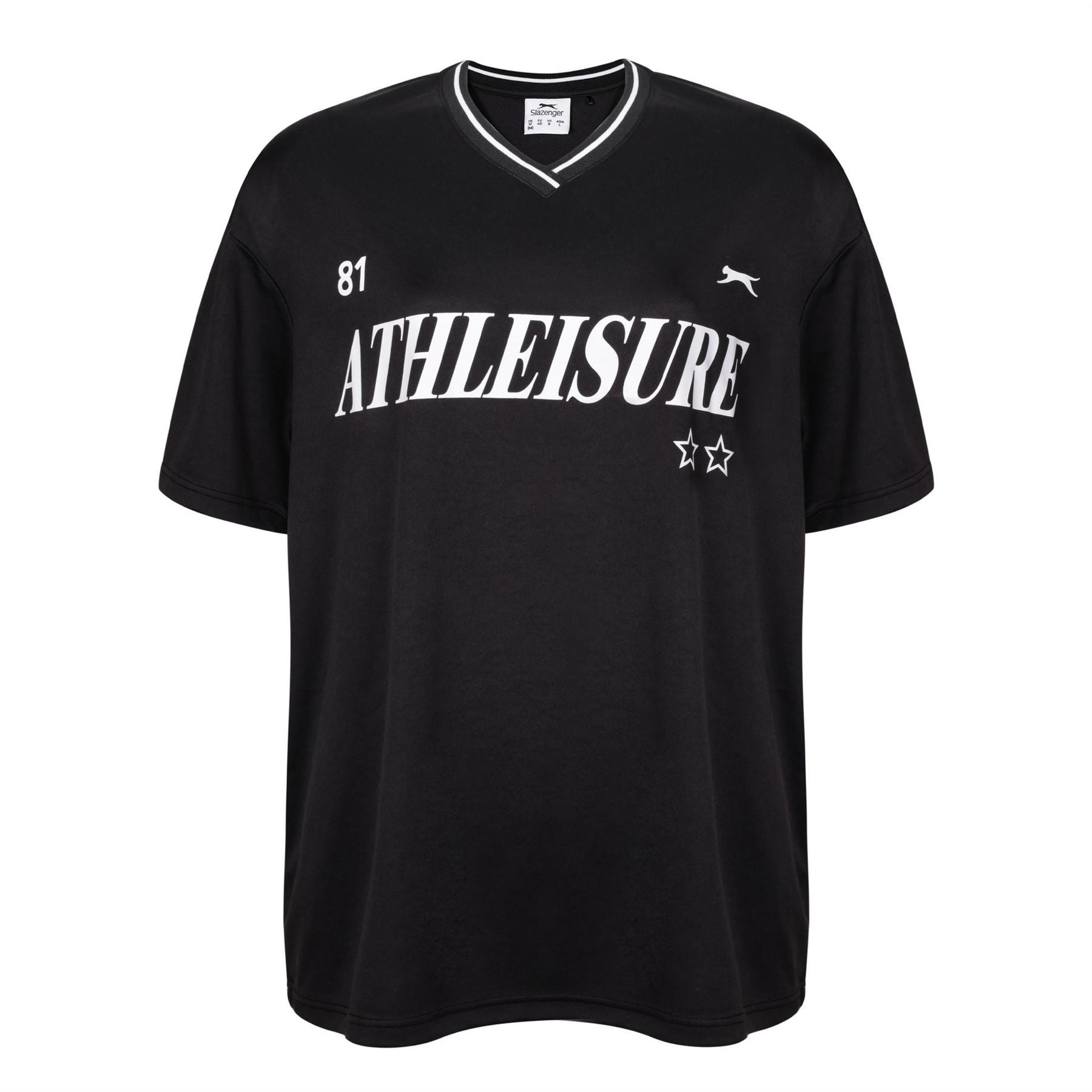 Slazenger Oversize Fit V-Neck Football T-Shirt