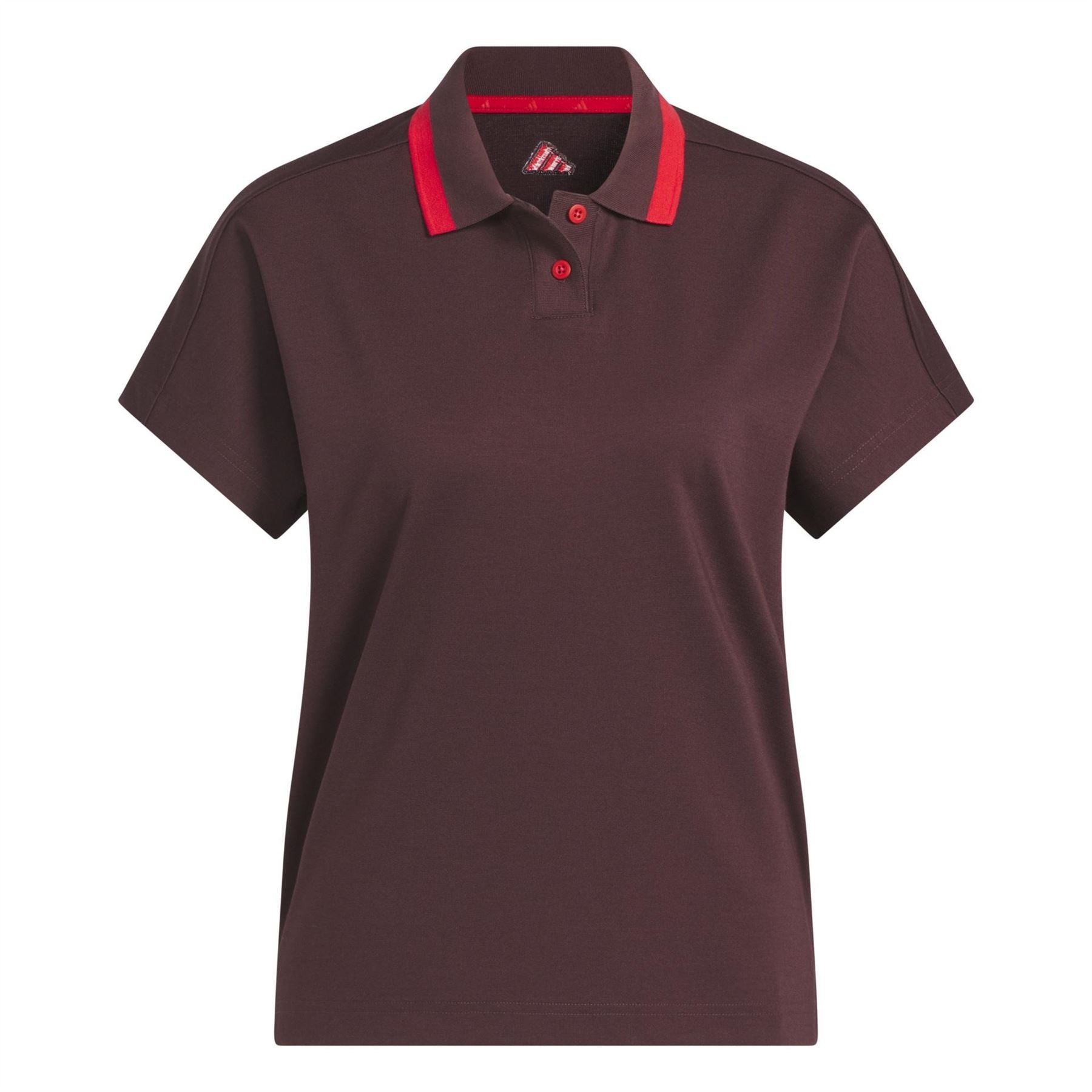 adidas Collared Neck Drop Shoulder Boxy Fit Polo Shirt