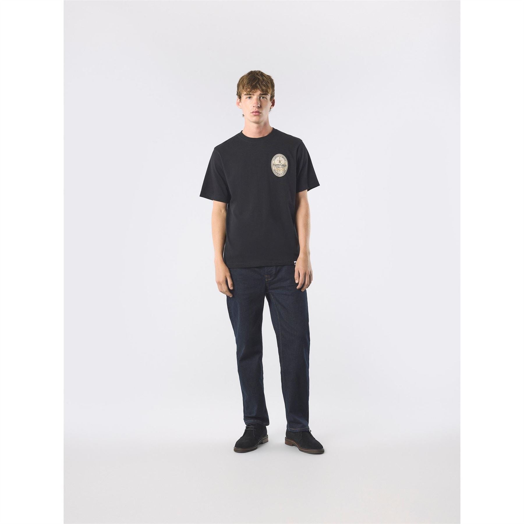 Pretty Green Crew Neck Short Sleeve Regular Fit T-Shirt