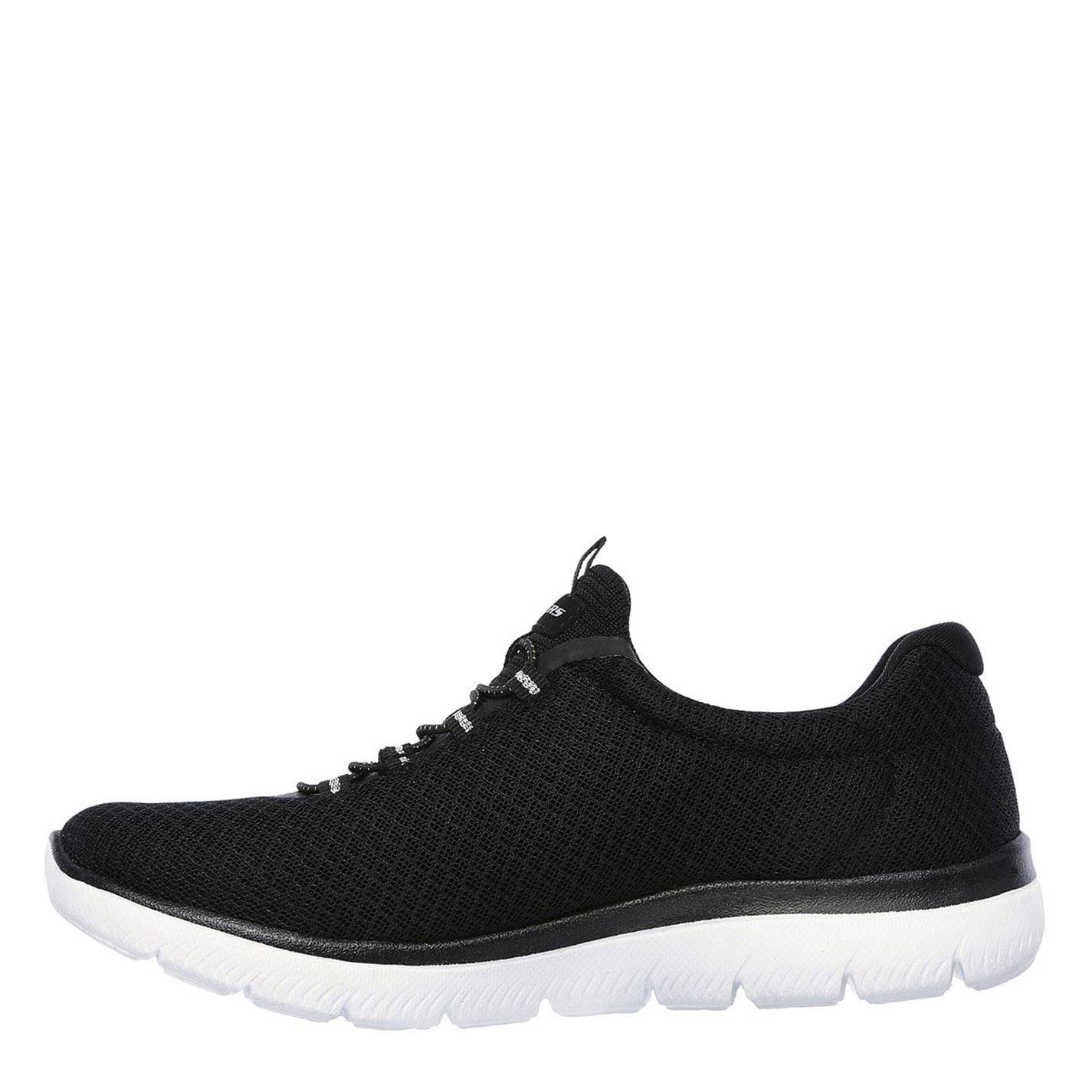 Skechers Mesh Bungee Slip On Memory Foam Low Top Trainers