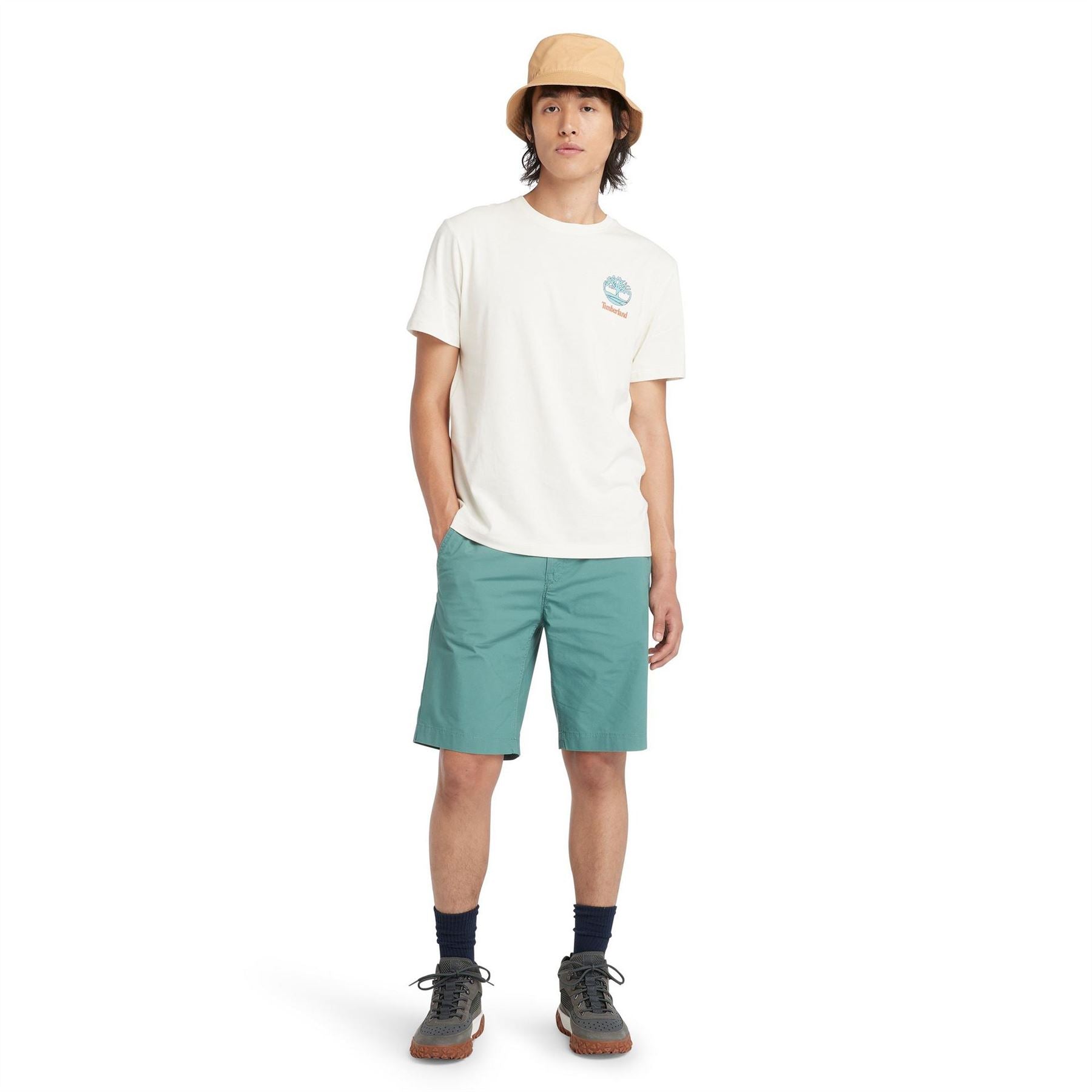 Timberland Timberland Logo Text Graphic Regular Fit T-Shirt