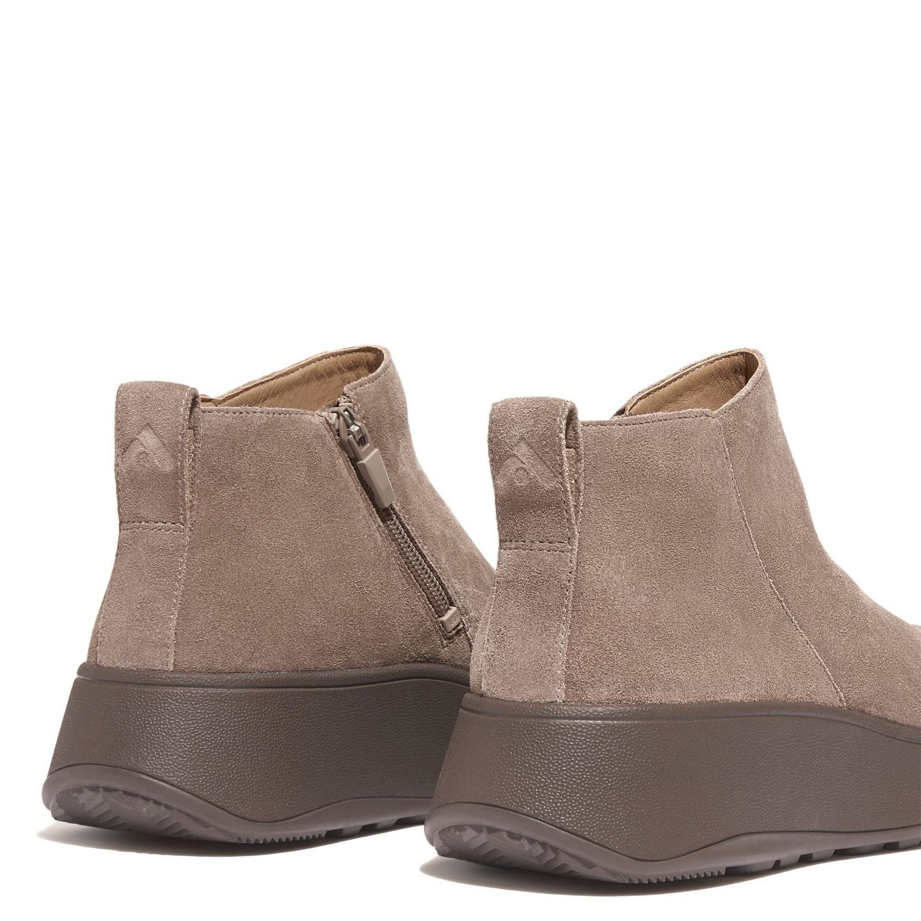 Fitflop Mode Suede Flatform Zip Ankle Boots