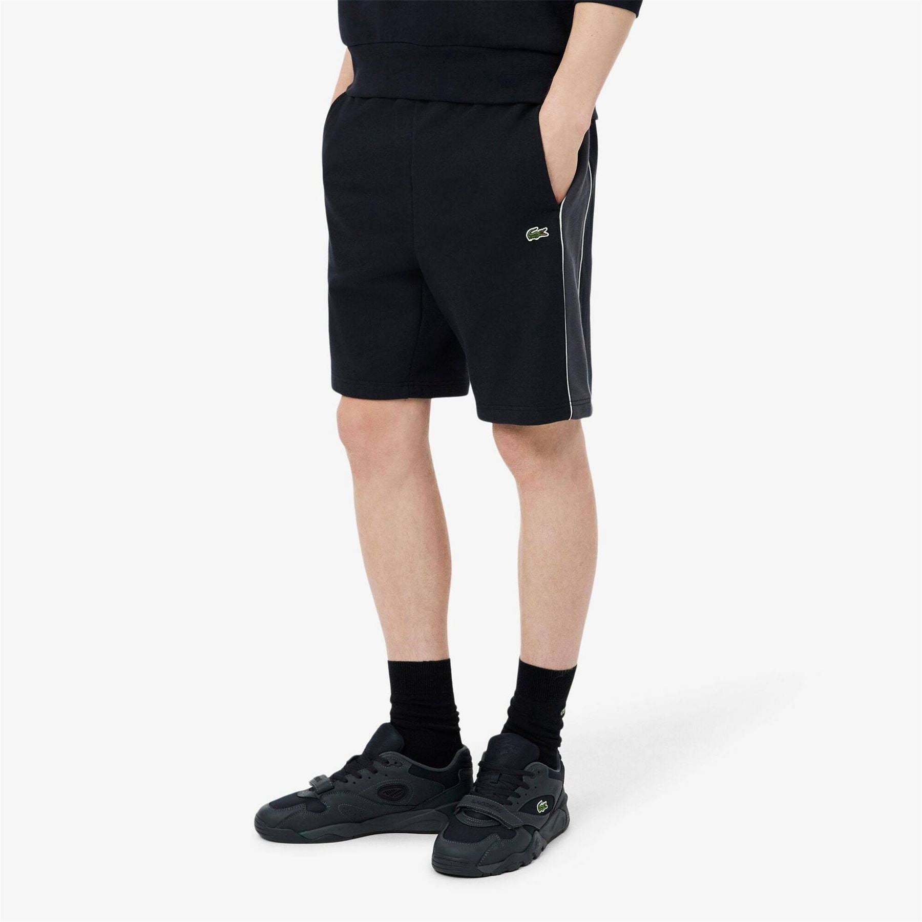Lacoste Black Fleece Jogger Shorts