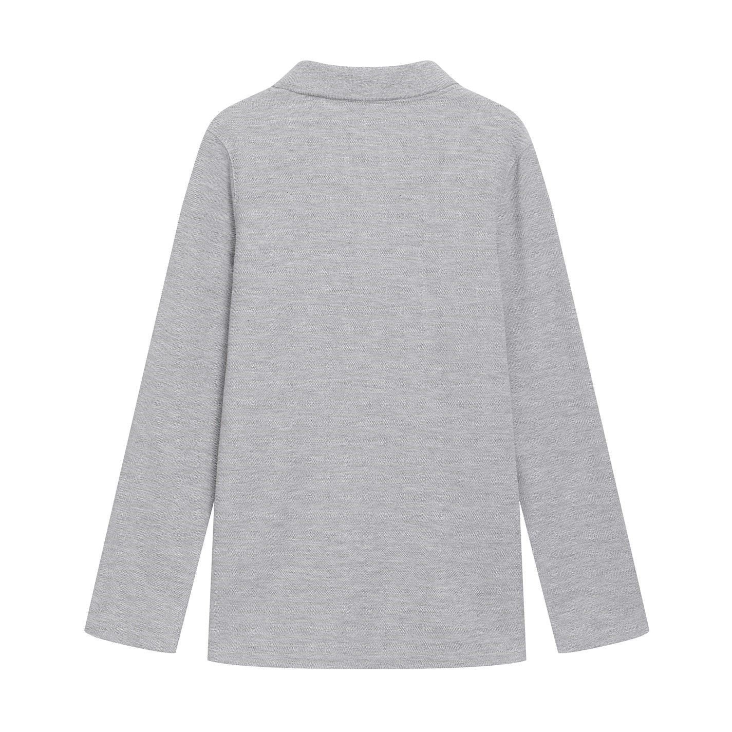 Slazenger Long Sleeve Plain Polo Junior