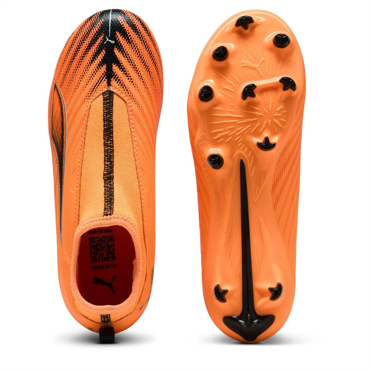 Puma 5 Match Laceless Junior Firm Ground Football Boots