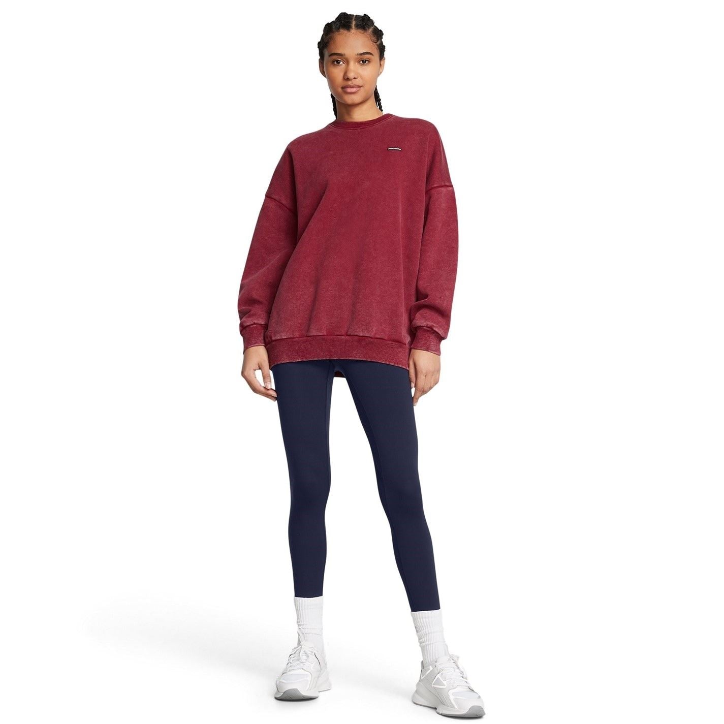 Under Armour Icon Crew Neck Ribbed Collar Long Sleeve Sweatshirt
