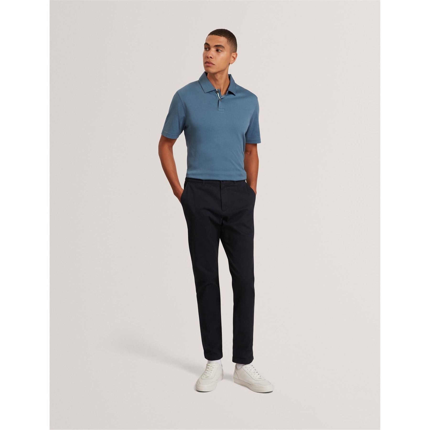 Ted Baker Mercerised Collared Neck Short Sleeve Polo Shirt
