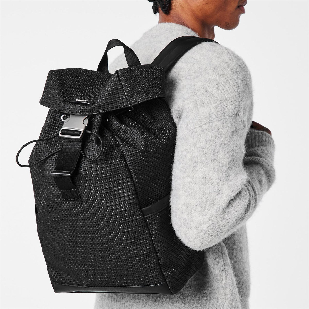 Calvin Klein Woven Flap Backpack