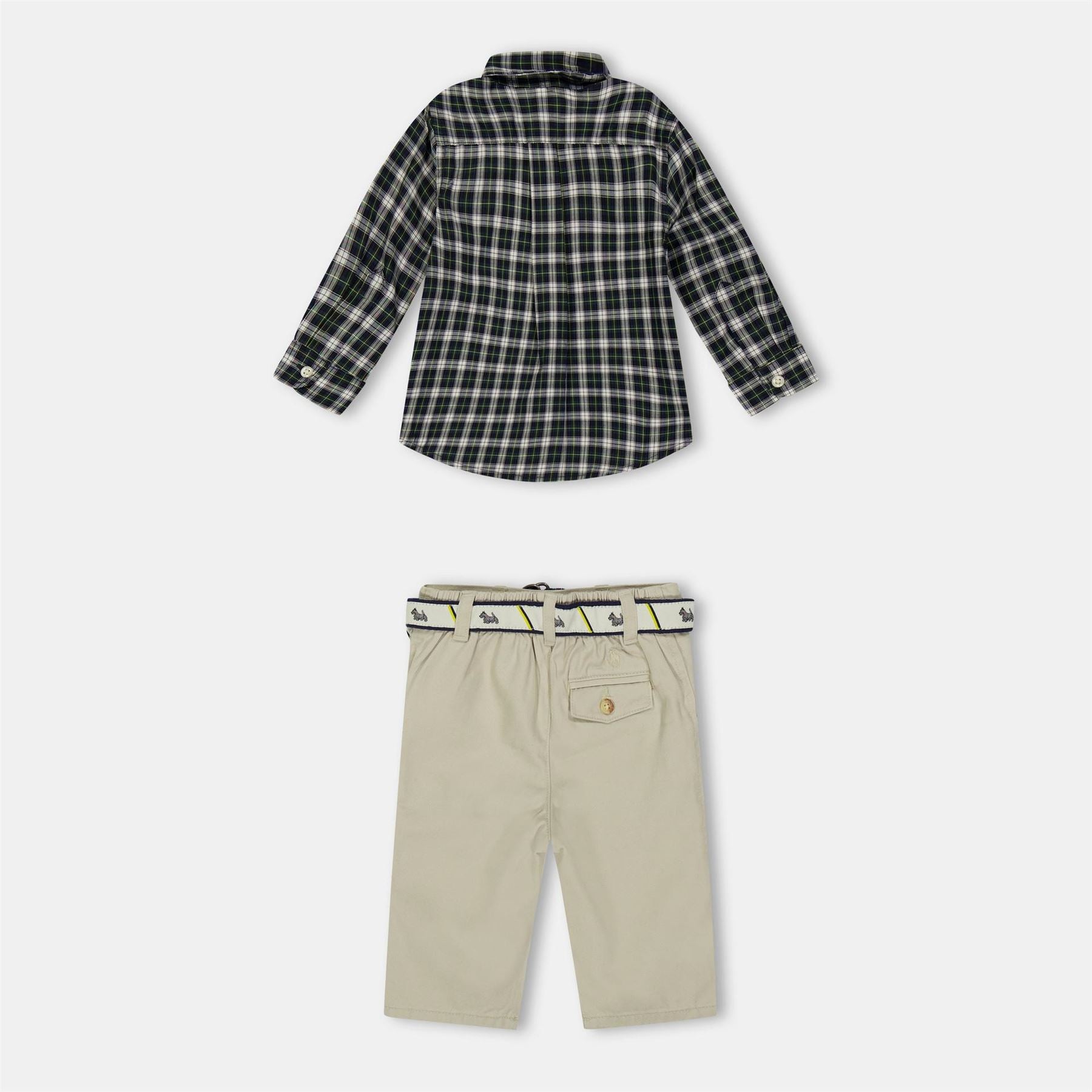 Polo Ralph Lauren Collared Neck Long Sleeve Shirt Chinos Coord Set