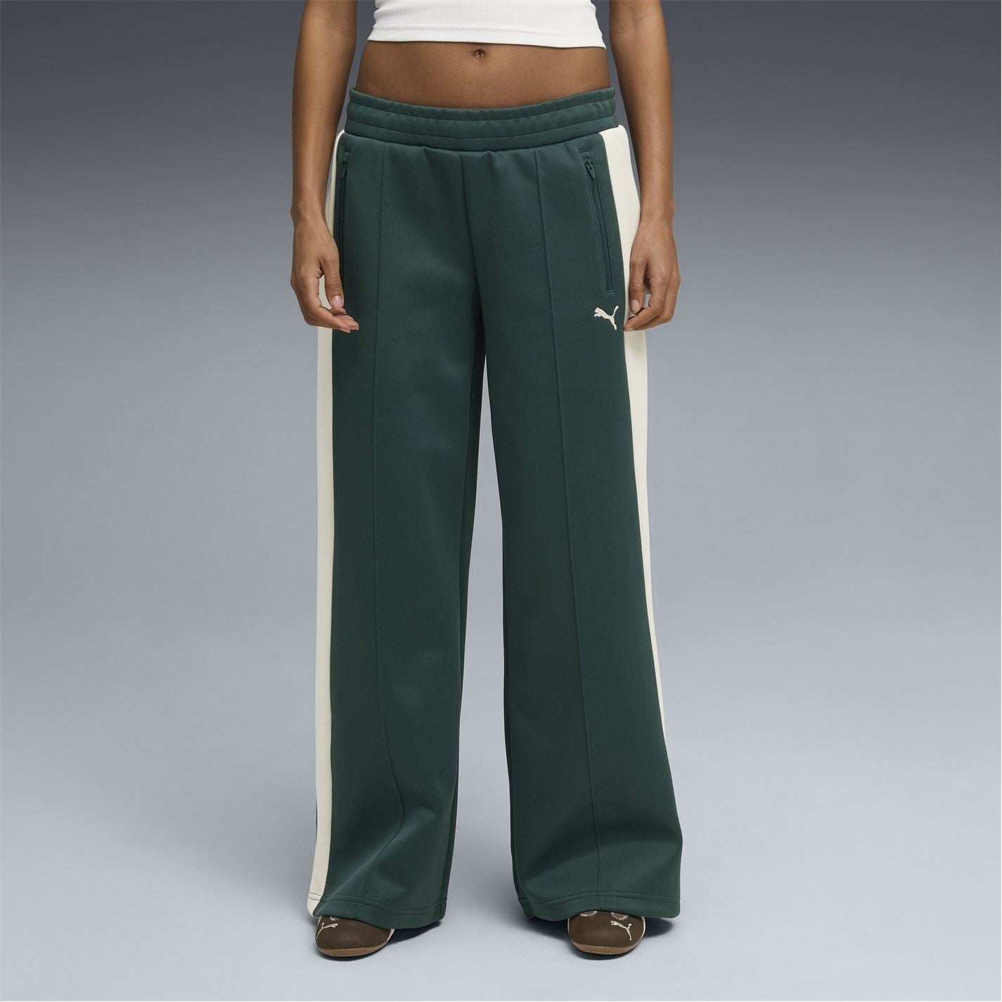 Puma Low Rise Open Hem Poly Joggers