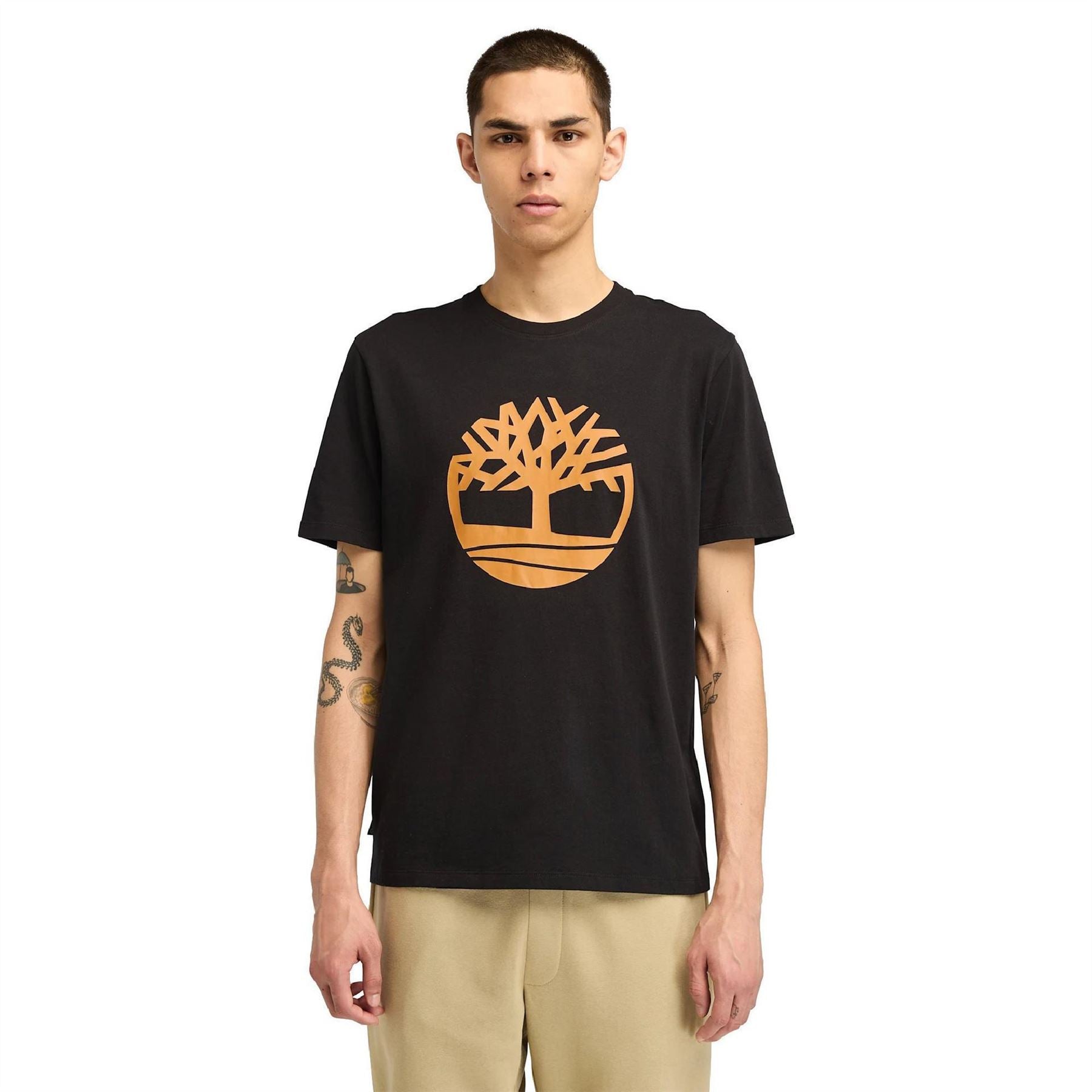 Timberland Northwood Tree Logo Cotton Short Sleeve T-Shirt