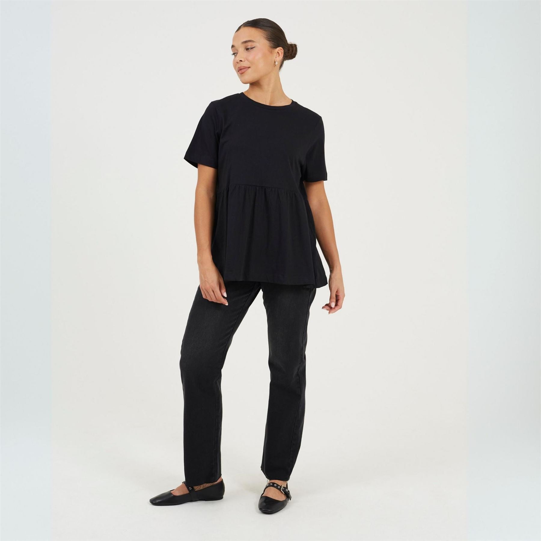 Brave Soul Crew Neck Short Sleeve Swing T-Shirt