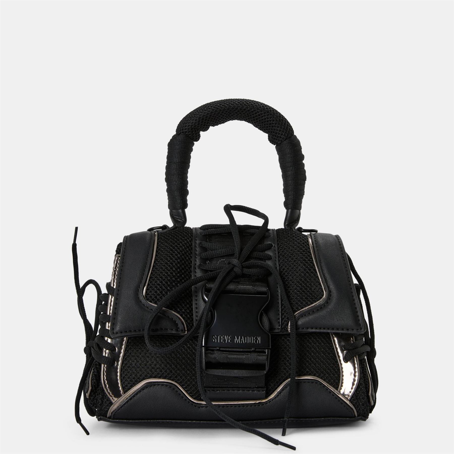 Steve Madden Bdiego Box Bag with Silver Tone Hardware