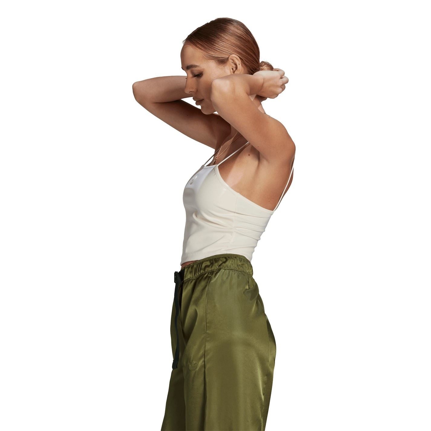 adidas Originals Cropped Slim Fit Square Neck Tank