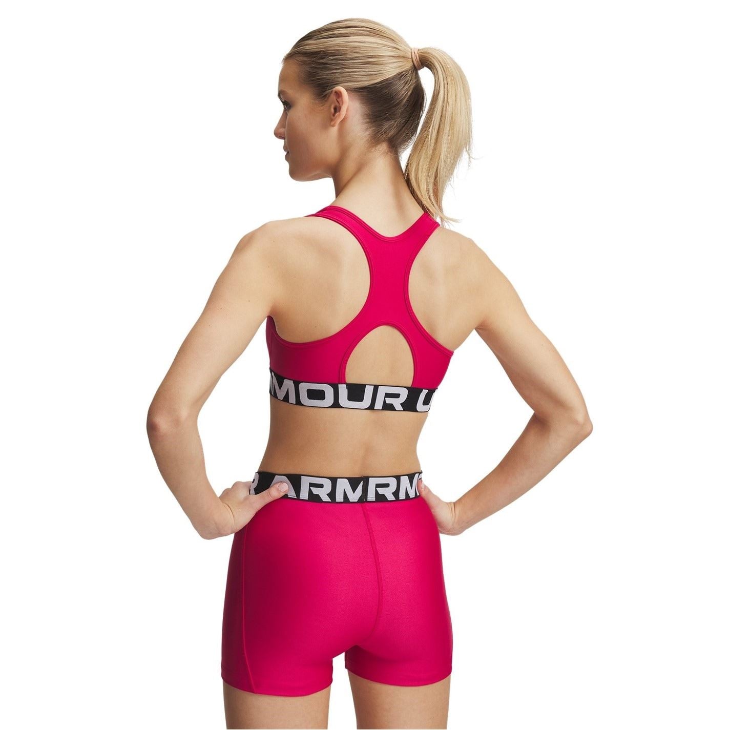 Under Armour Womens Armour Heatgear® Armour Mid Branded Sports Bra