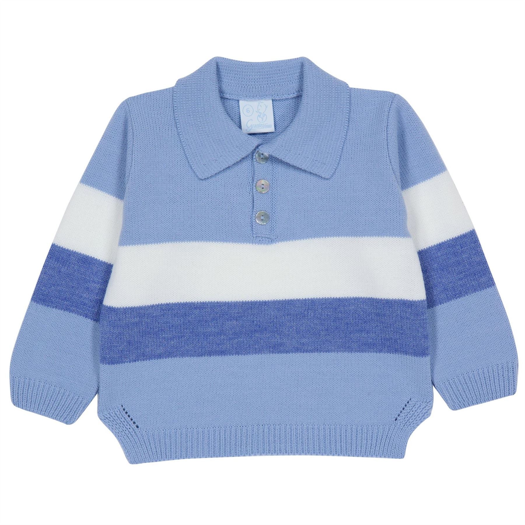 Artesania Granlei Collared Neck Long Sleeve Sweater Set