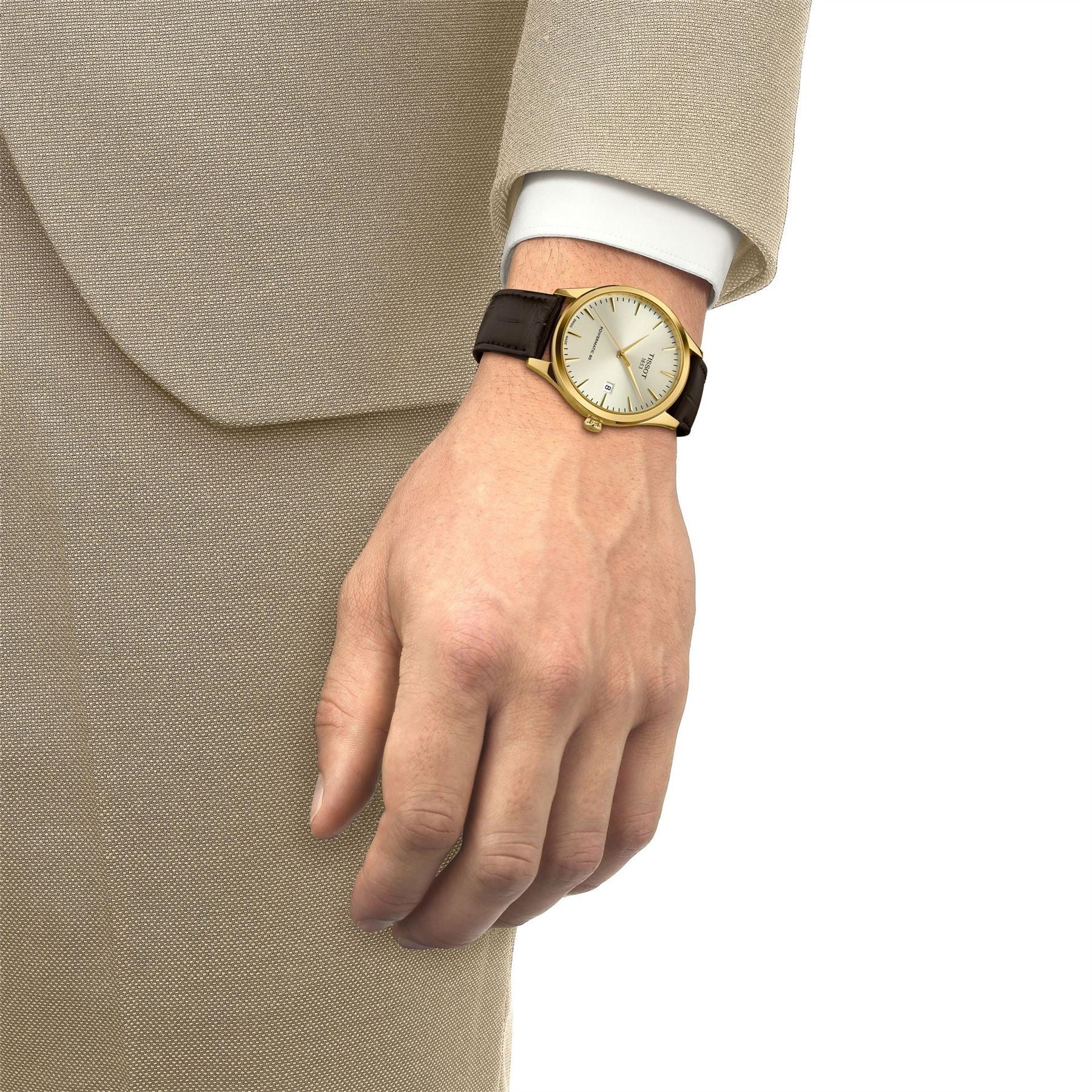 Tissot Classic Dream Stainless Steel Leather Strap Automatic Watch