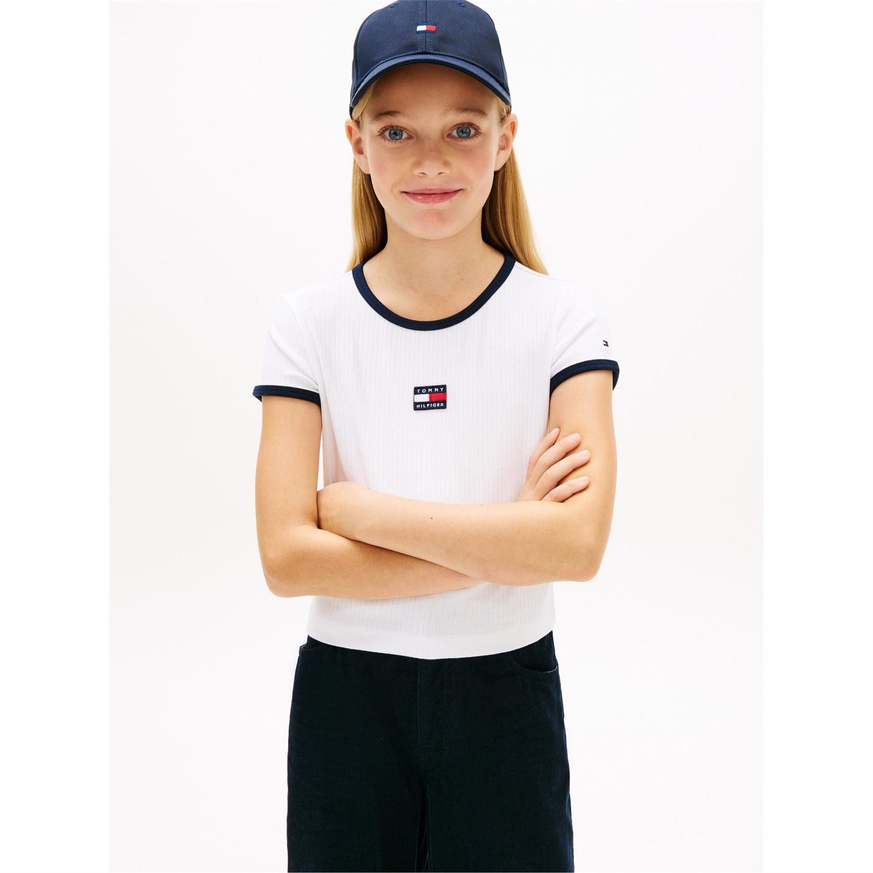 Tommy Hilfiger Heritage Crew Neck Ribbed Collar Short Sleeve T-Shirt