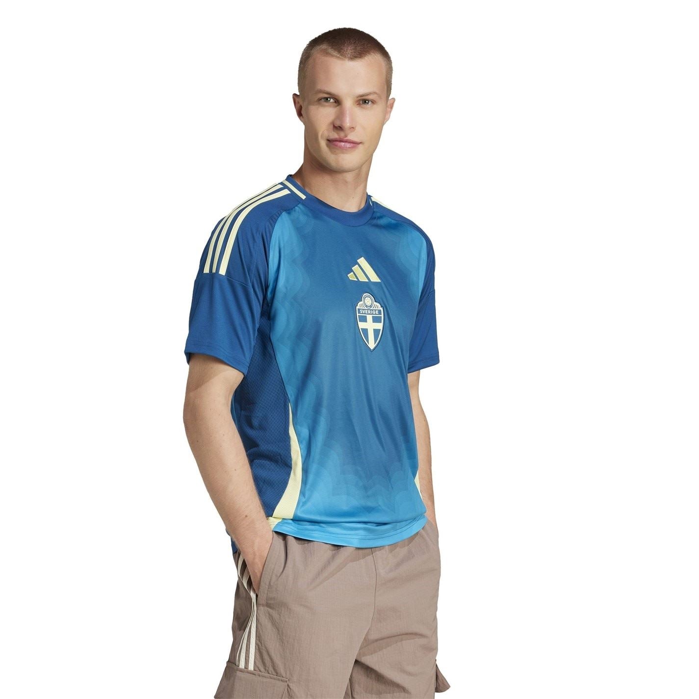 adidas Mens Sweden Away Football Shirt 2025