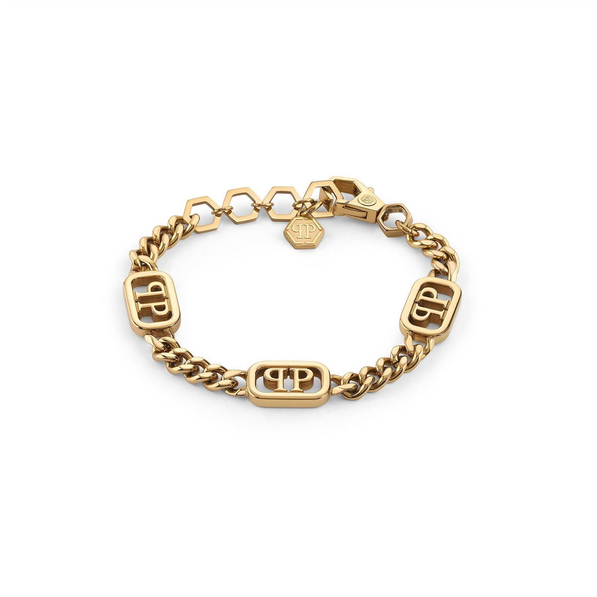 Philipp Plein Plein Lettering Chain Bracelet