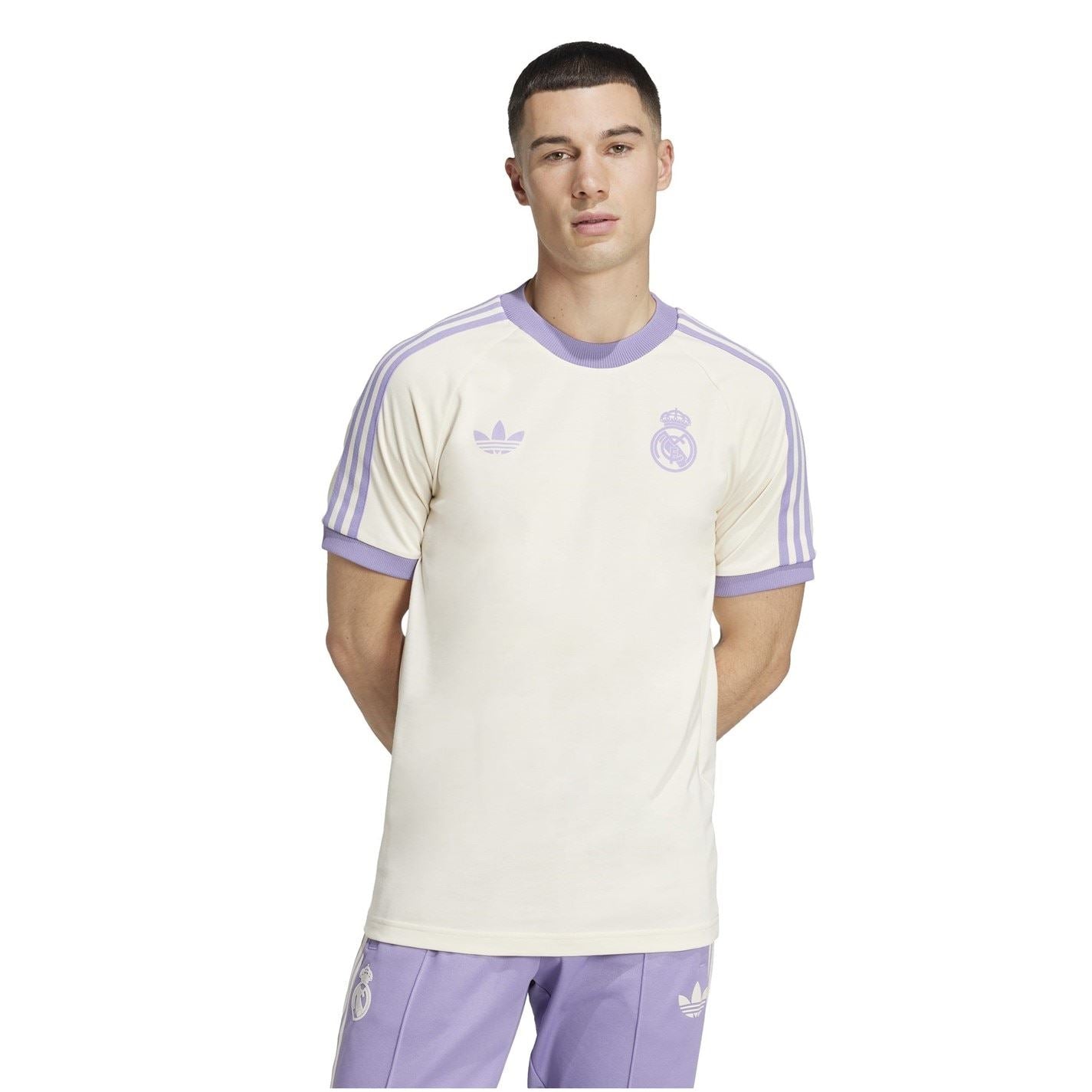 adidas Originals Real Madrid Adicolor Classics 3 Stripes T-Shirt Adults