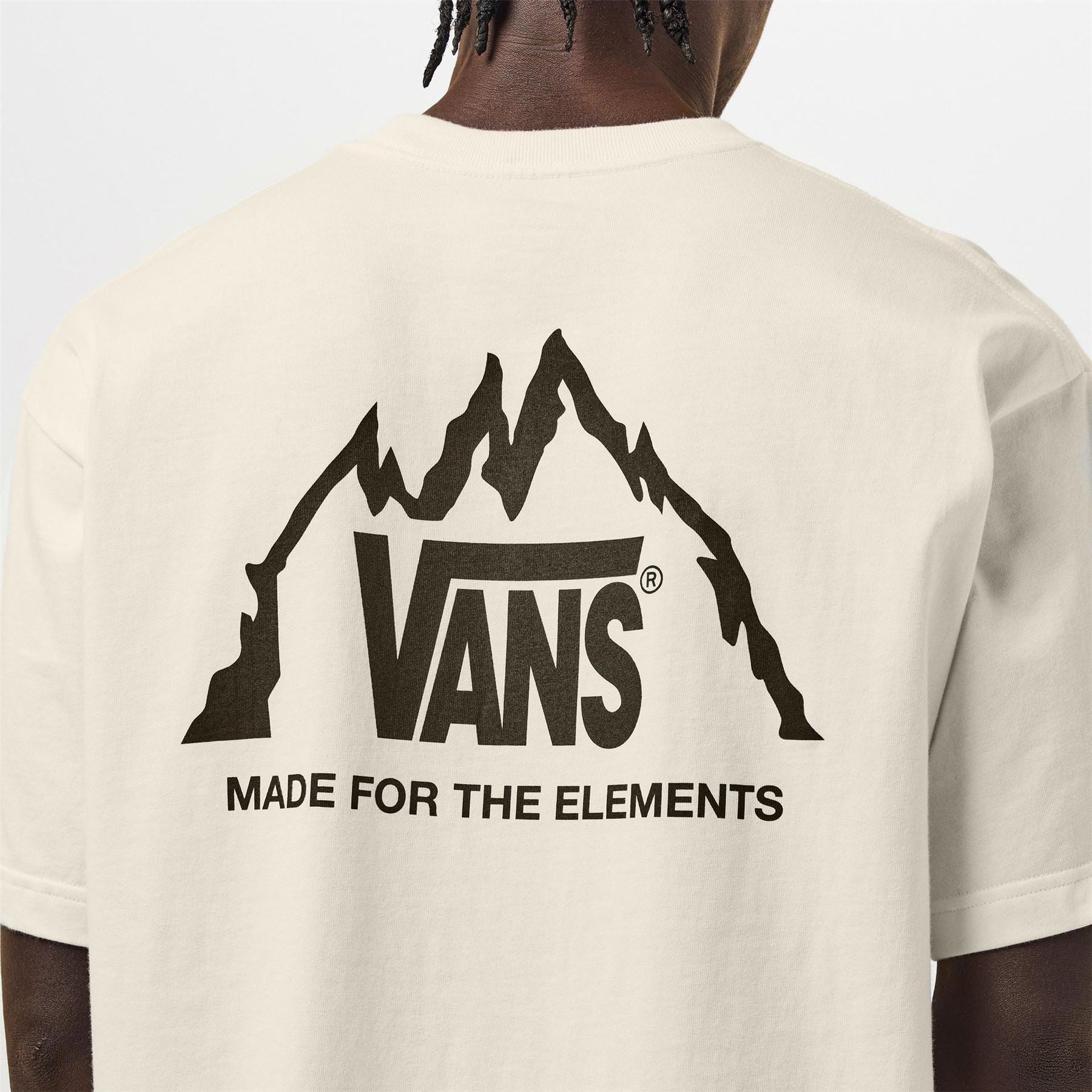 Vans Adults Mte Crestline Short Sleeve Egret T-Shirt