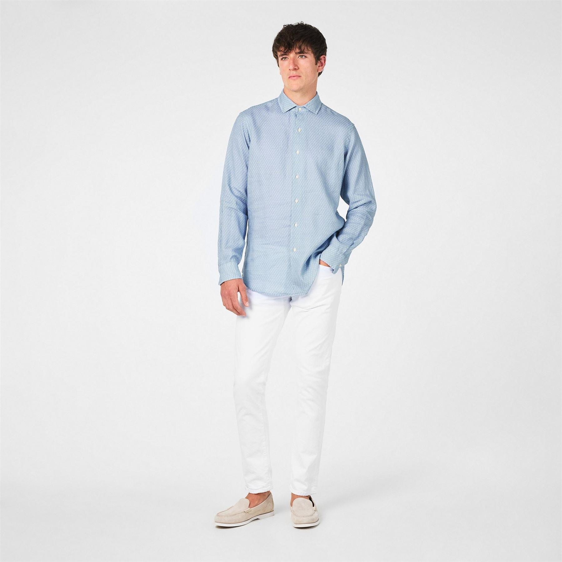 Polo Ralph Lauren Regular Fit Cuff Sleeve Point Collar Shirt