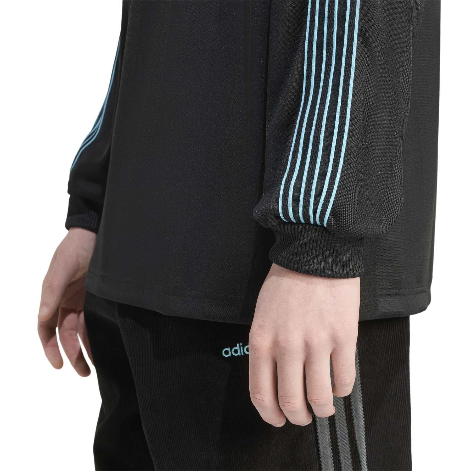 adidas Three Stripes Side Stripes Three Bar Logo Ribbed Cuff Jacket