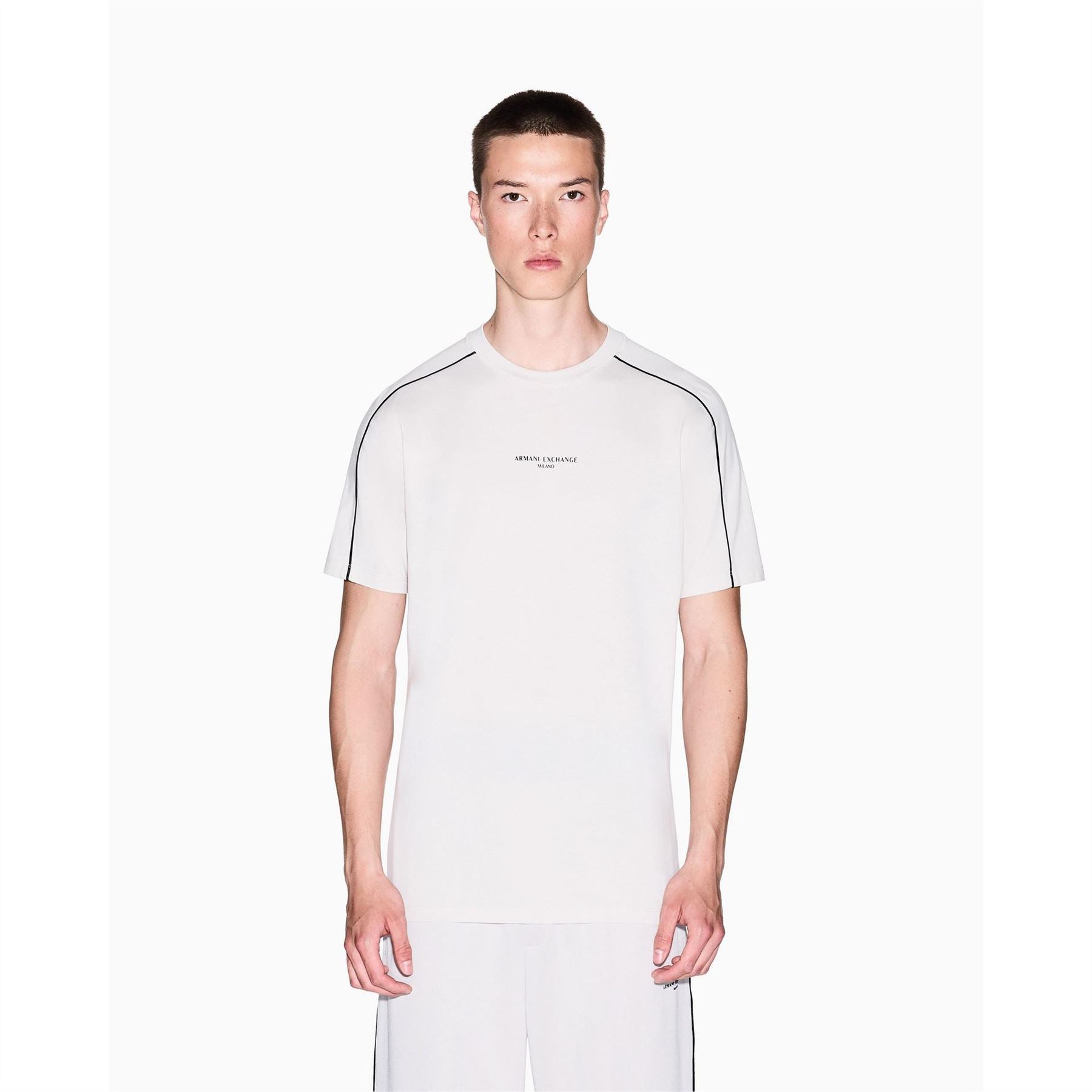 Armani Exchange Exchange Crew Neck Short Sleeve Jersey Sweater
