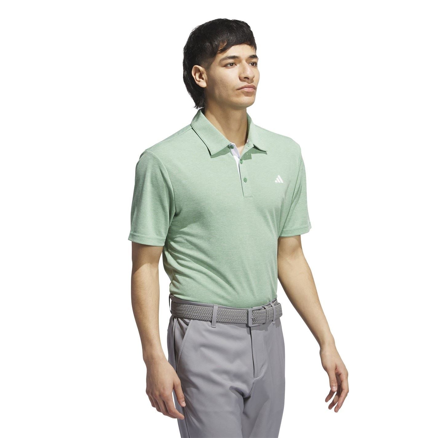 adidas Mens Heather Polo Shirt