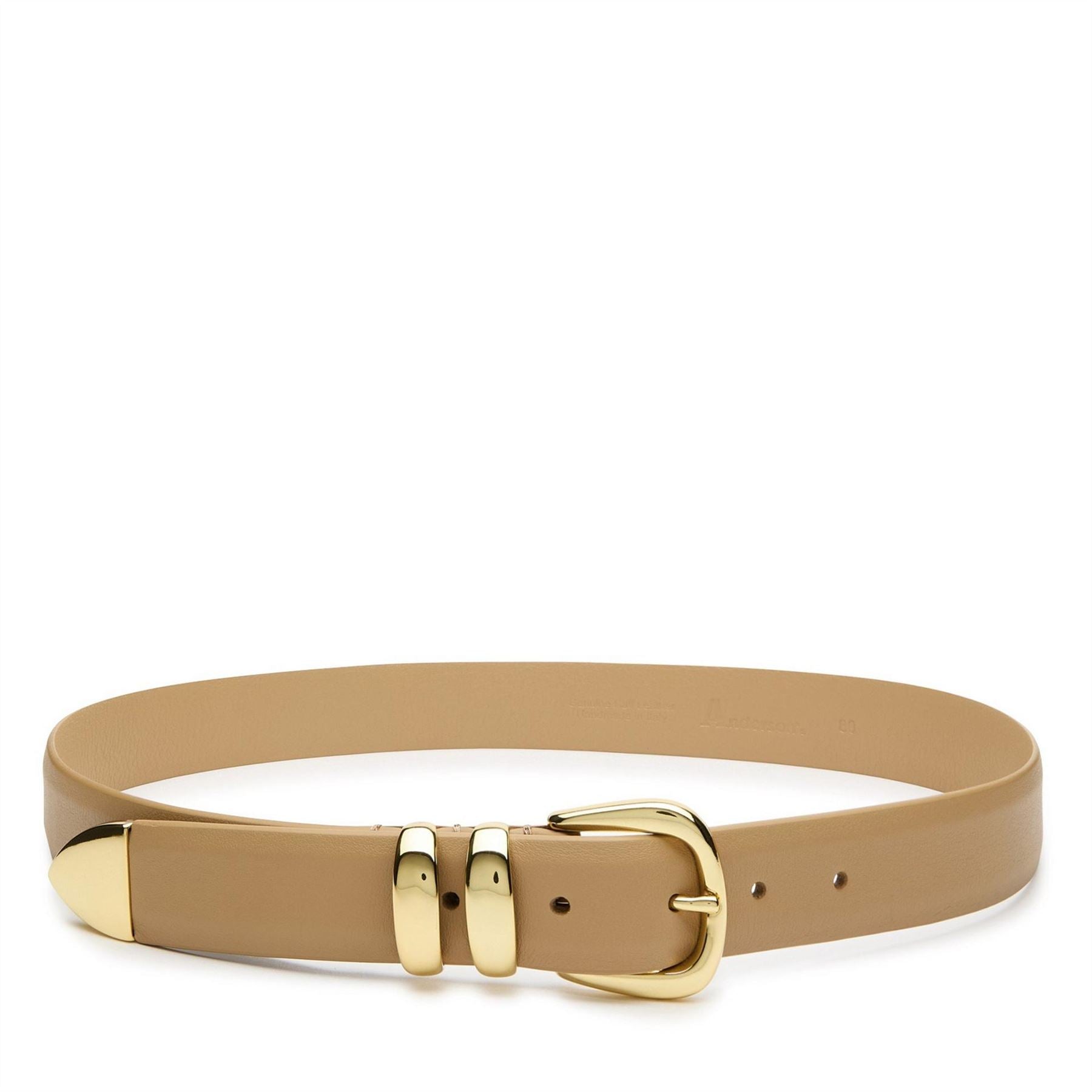 ANDERSONS BELTS Napa Leather Gold Buckl