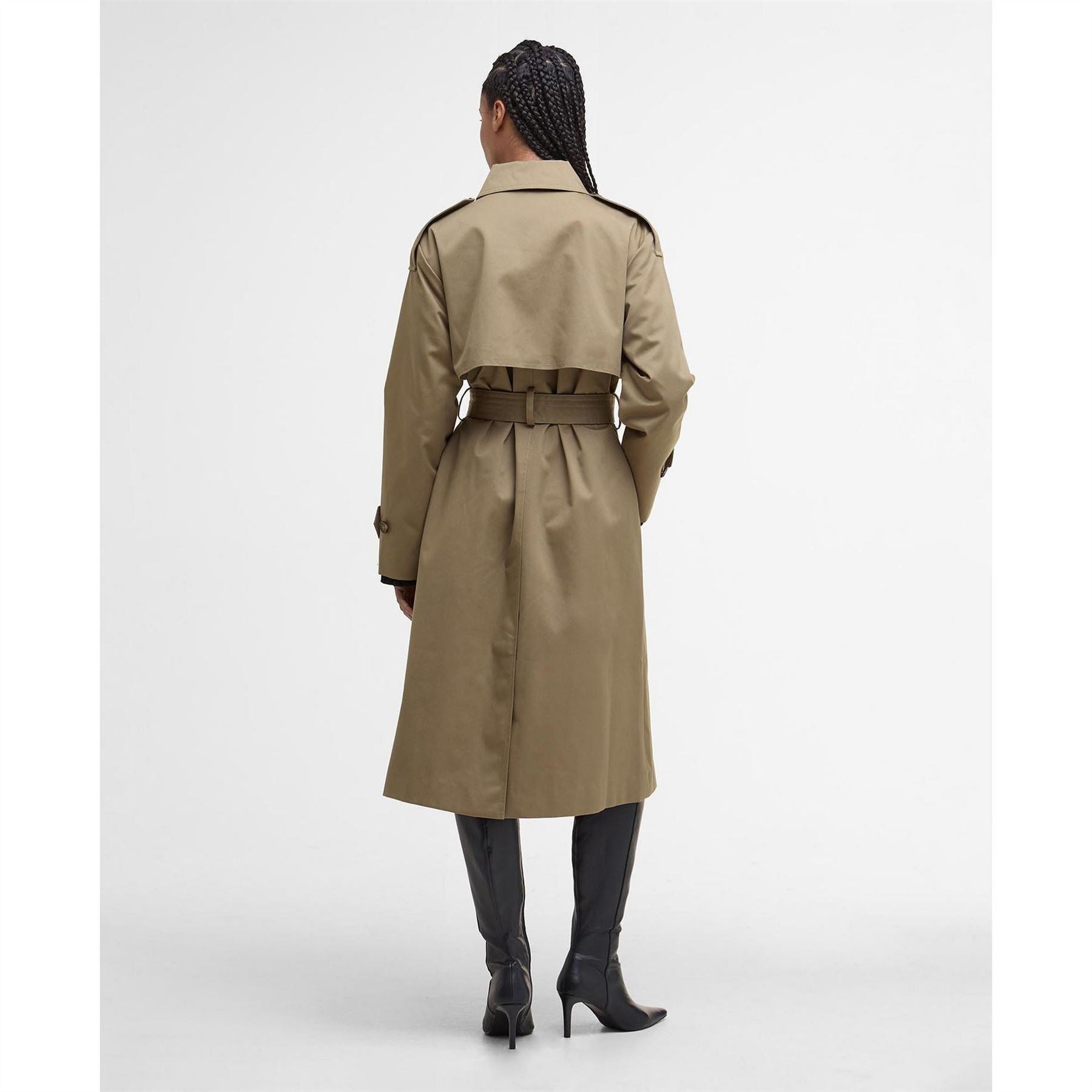 Barbour Aoife Showerproof Double Breasted Long Sleeve Rain Anorak
