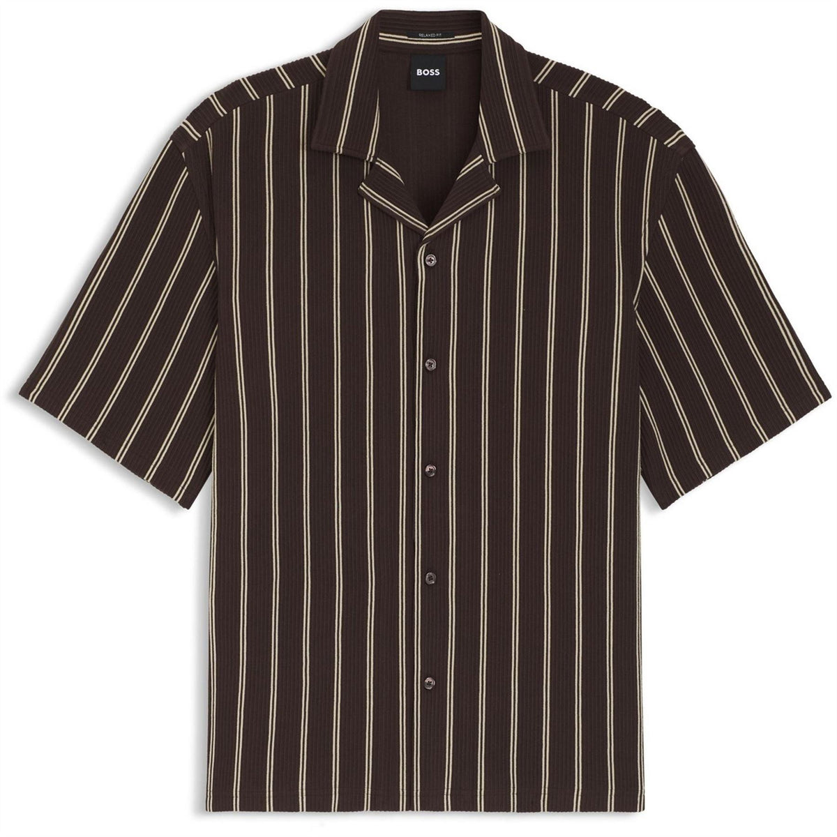 Boss Black Lars Short Sleeve Shirt With Collar Design