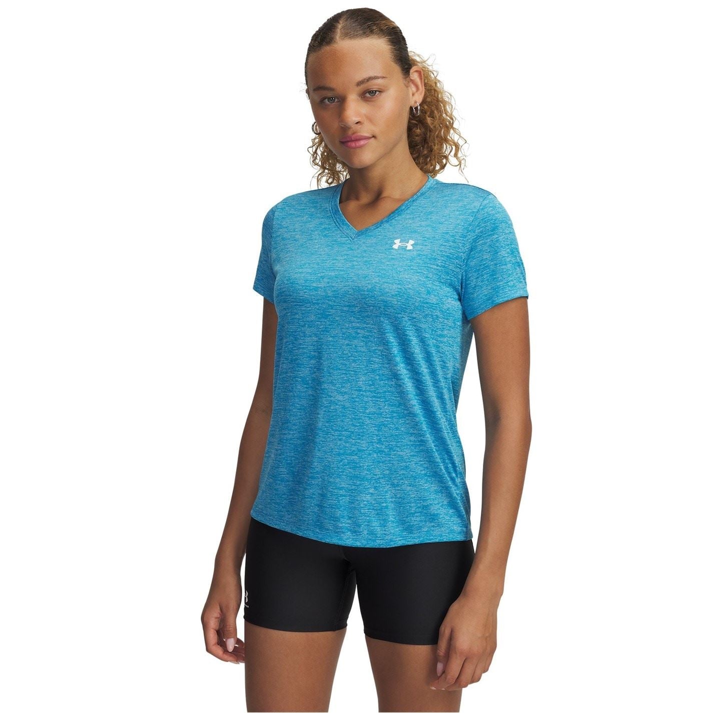 Under Armour Womens Armour Tech™ Twist V Neck Short Sleeve