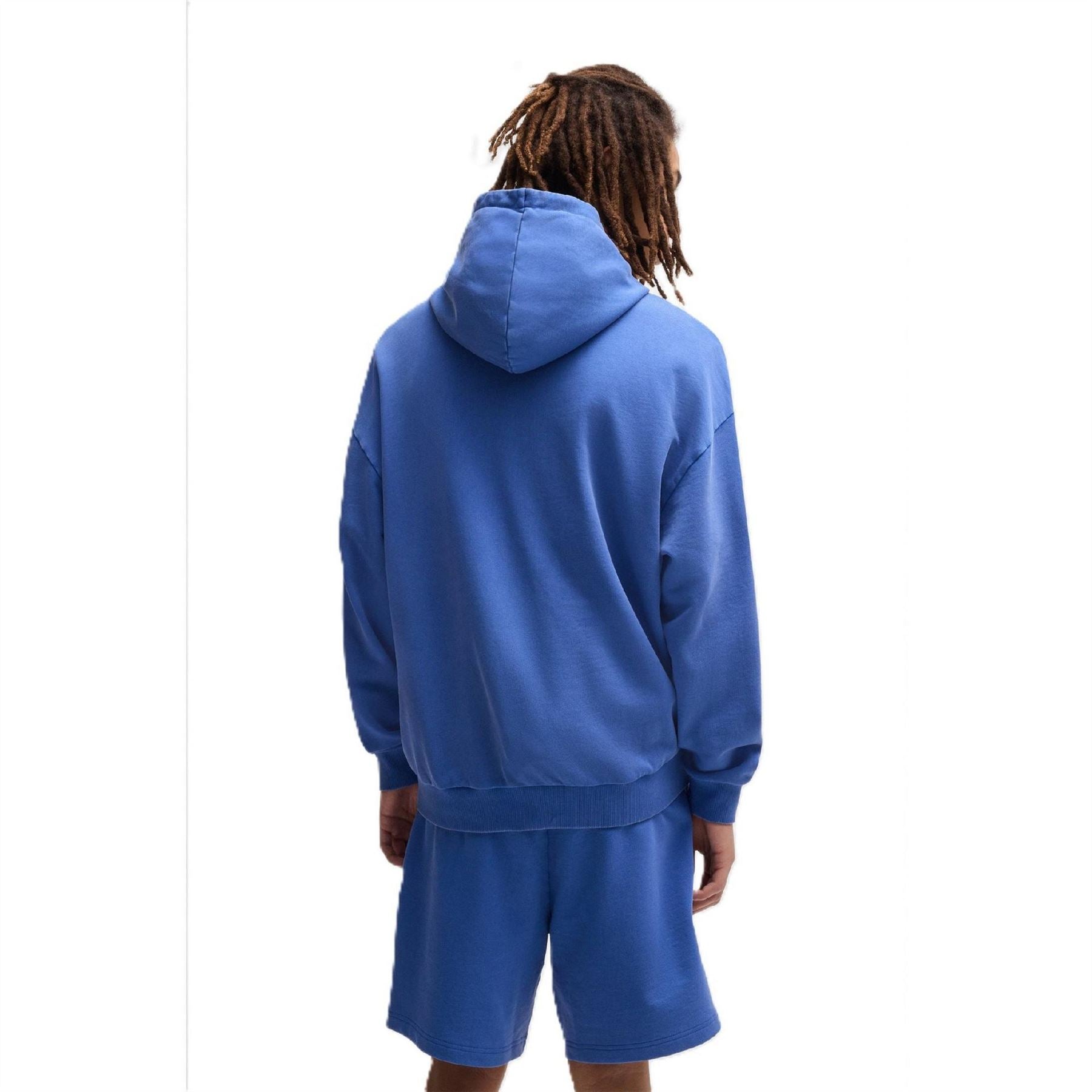 Hugo Graphic Hooded Neck Long Sleeve Oversize Sweatshirt