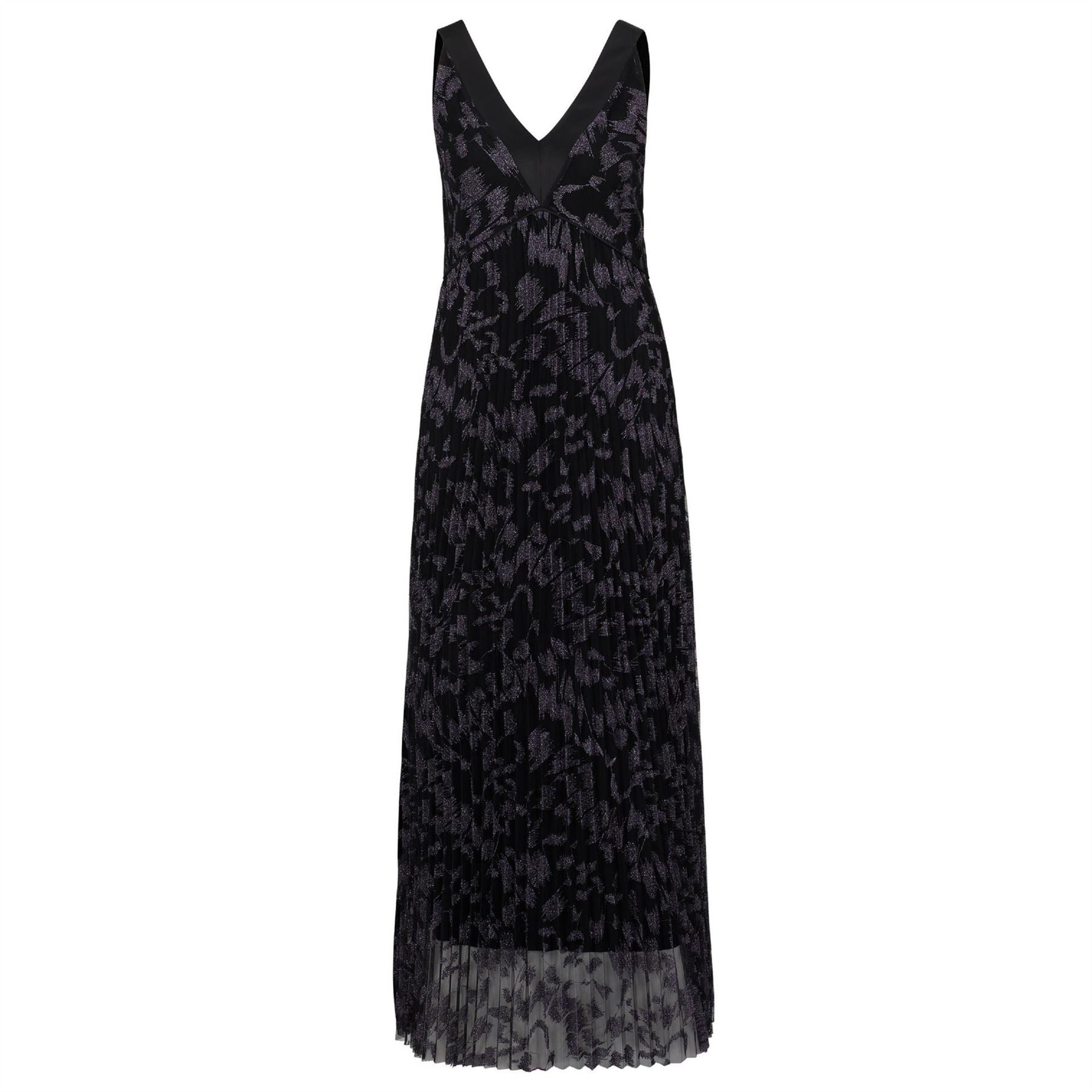 Boss Dessona V-Neck Sleeveless Maxi Wrap Dress