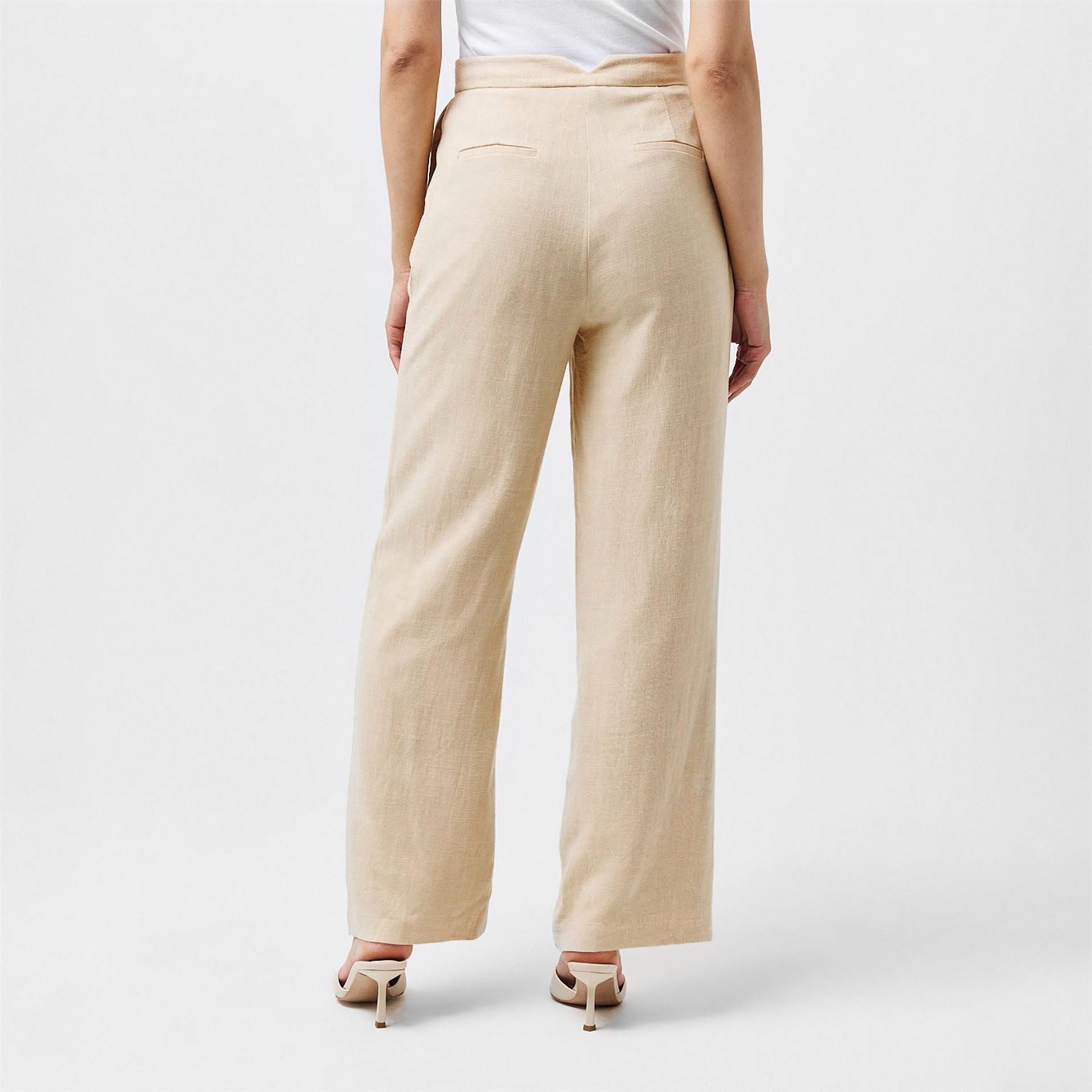 Nobodys Child Solid Patterned Straight Trousers