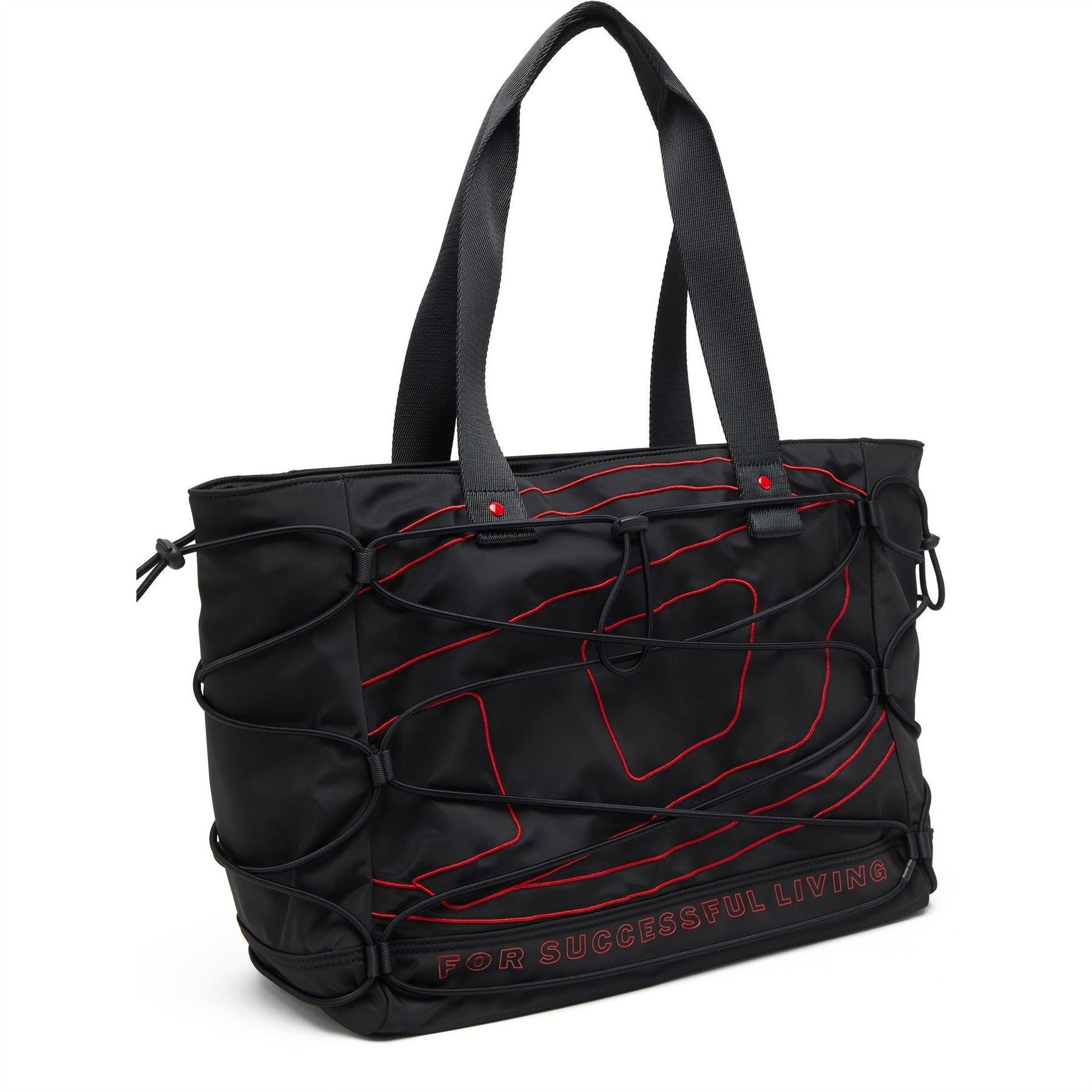 Diesel Crescent Shape Scrunch Hobo Bag with Silver Hardware