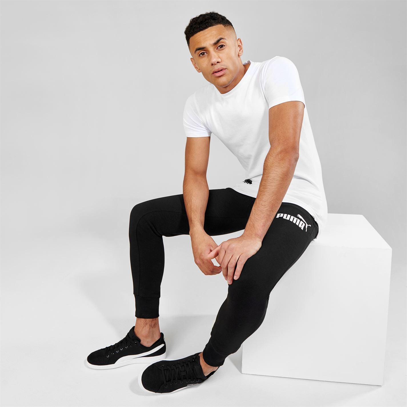Puma Mens Tapered Fleece Pants